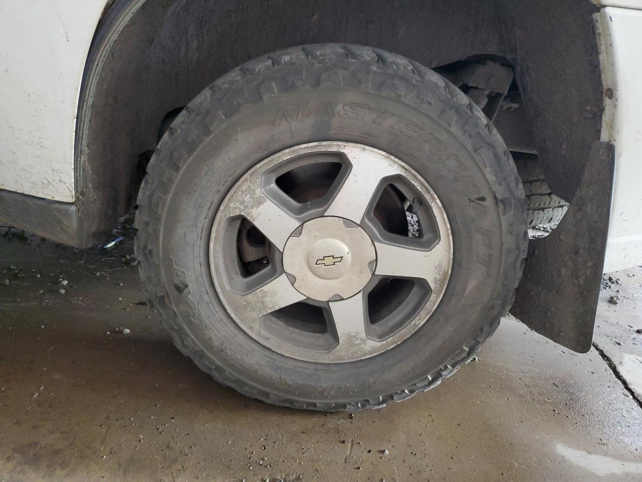 2006 Chevrolet Trailblazer Ls White vin: 1GNDT13S162194067 Damage: Left Rear Wheel, Corrosion, > 12 Inches