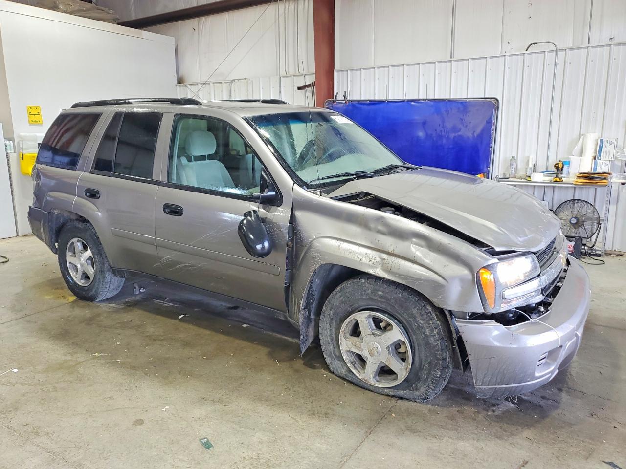 2006 Chevrolet Trailblazer Ls Gray vin: 1GNDT13S162240643