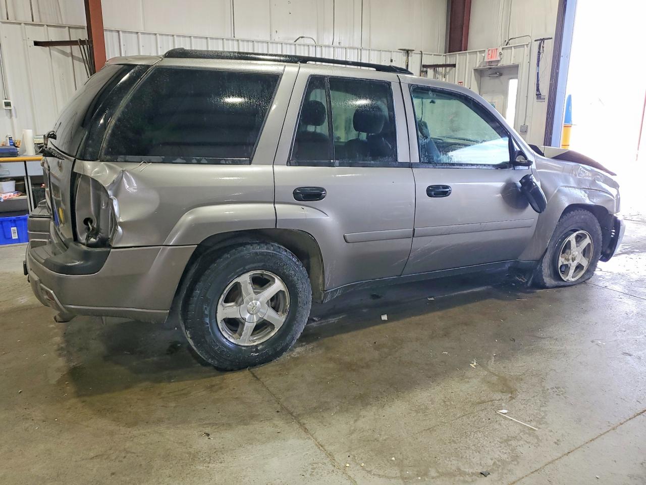 2006 Chevrolet Trailblazer Ls Gray vin: 1GNDT13S162240643