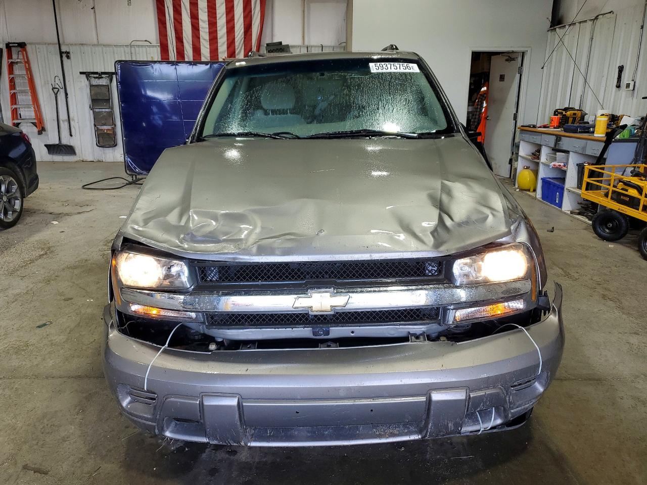 2006 Chevrolet Trailblazer Ls Gray vin: 1GNDT13S162240643