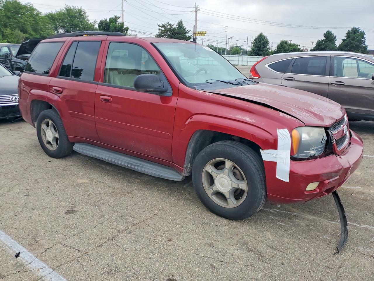 2006 Chevrolet Trailblazer Ls Maroon vin: 1GNDT13S162277157
