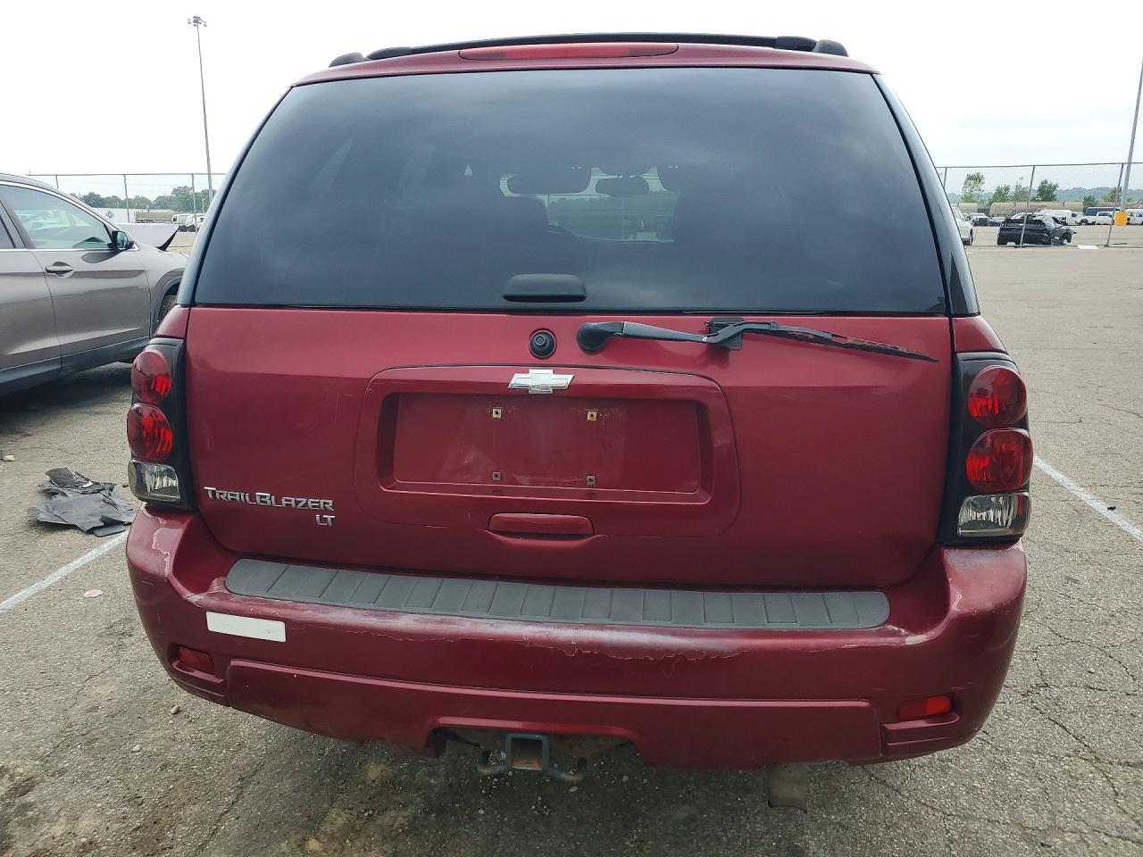 2006 Chevrolet Trailblazer Ls Maroon vin: 1GNDT13S162277157