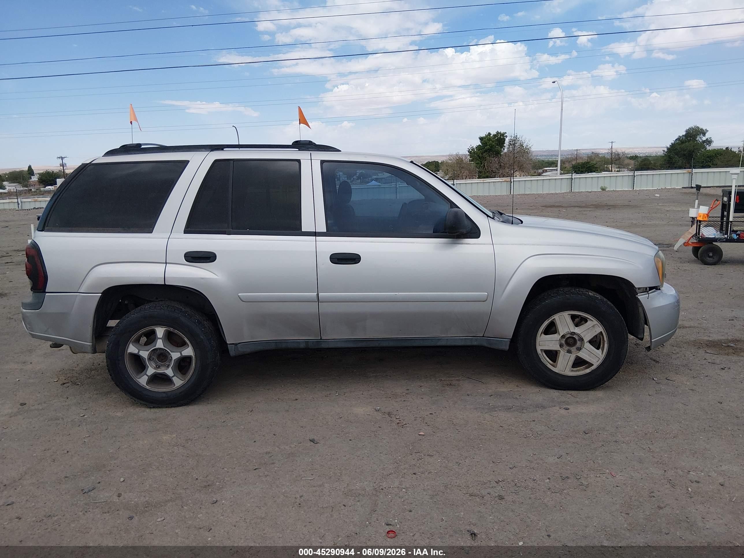 2007 Chevrolet Trailblazer Ls Gray vin: 1GNDT13S172160289