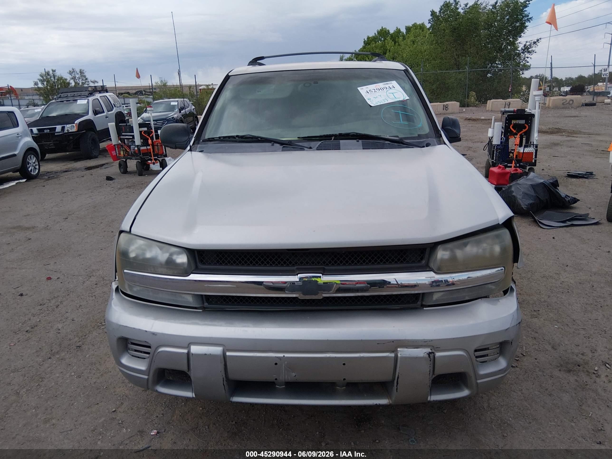 2007 Chevrolet Trailblazer Ls Gray vin: 1GNDT13S172160289