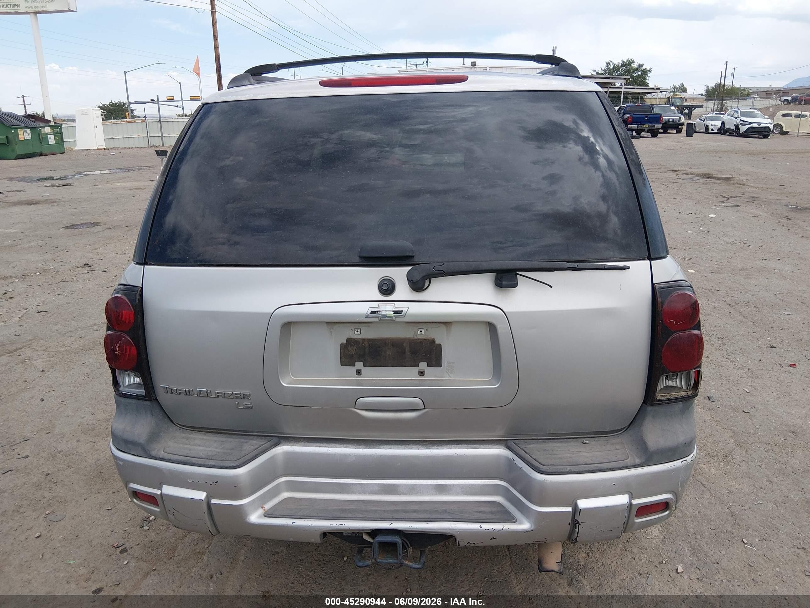 2007 Chevrolet Trailblazer Ls Gray vin: 1GNDT13S172160289