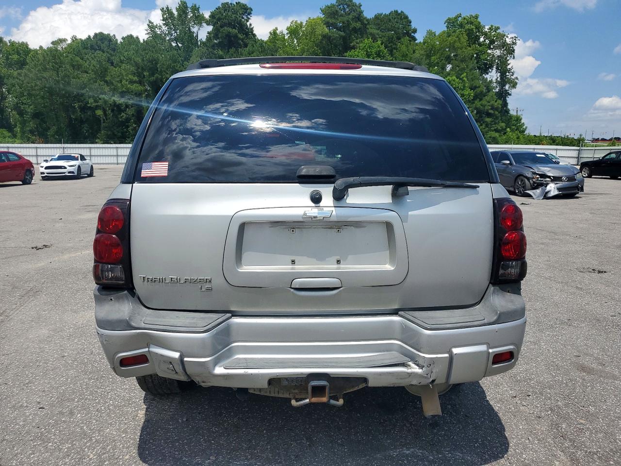 2007 Chevrolet Trailblazer Ls Silver vin: 1GNDT13S172164195