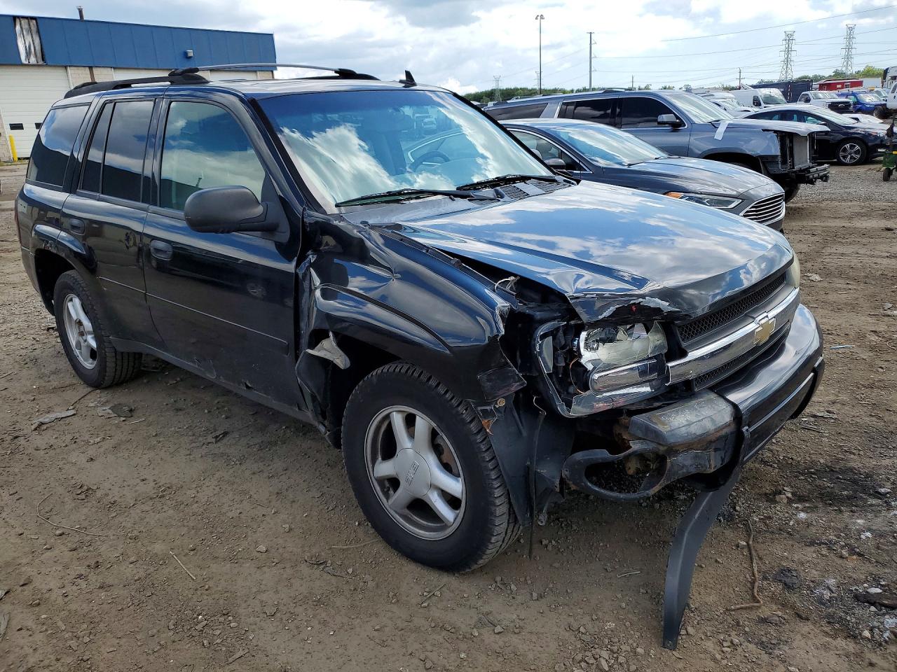2007 Chevrolet Trailblazer Ls Черный vin: 1GNDT13S172177612