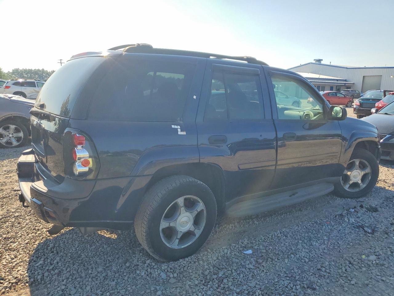 2007 Chevrolet Trailblazer Ls Blue vin: 1GNDT13S172267441