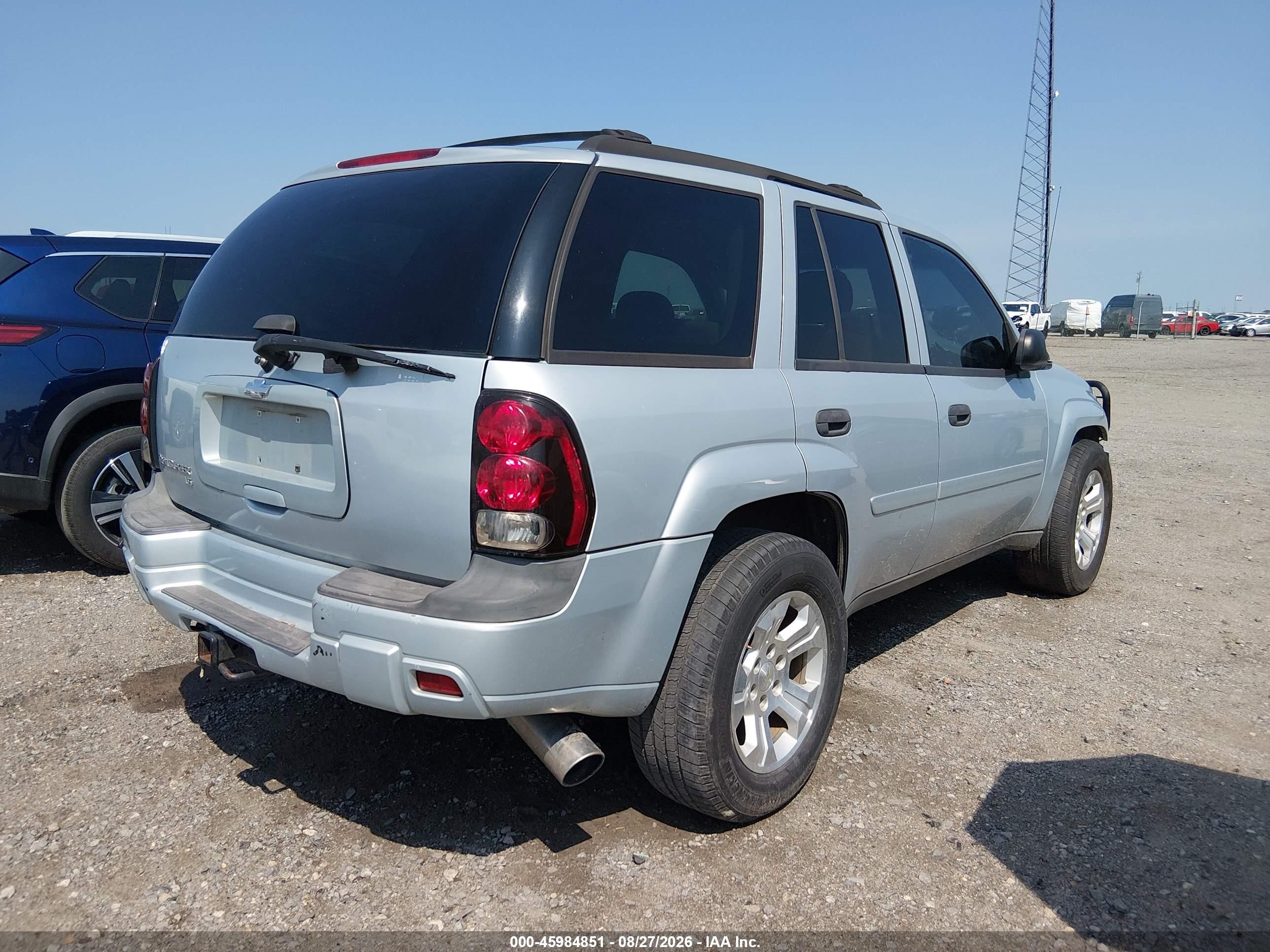 2008 Chevrolet Trailblazer Fleet Silver vin: 1GNDT13S182219438