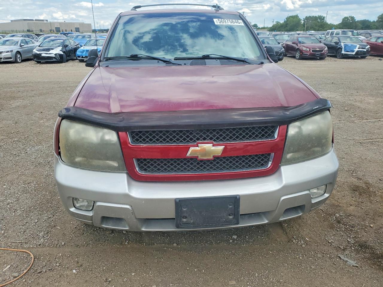 2008 Chevrolet Trailblazer Ls Maroon vin: 1GNDT13S182225546