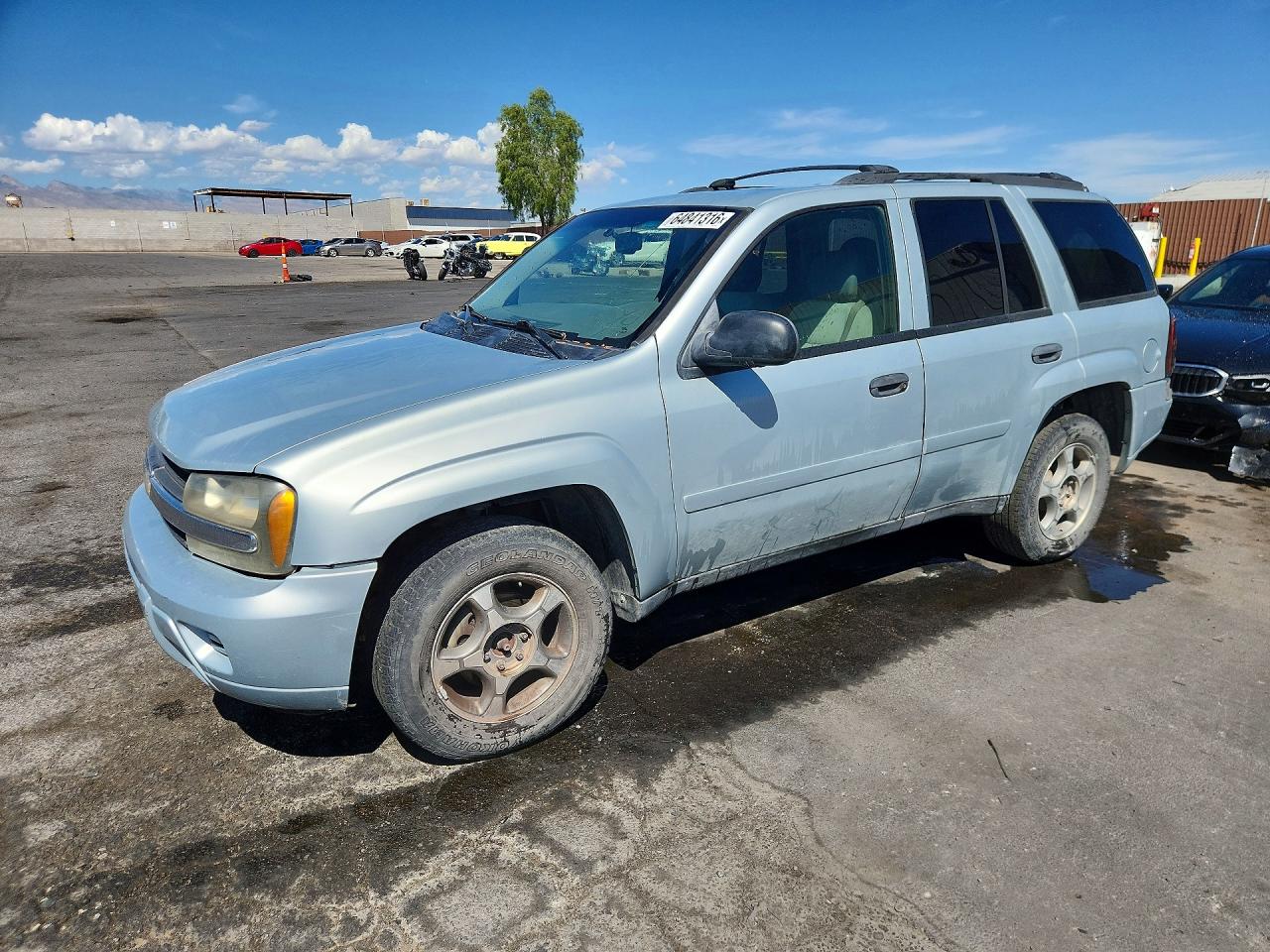 2008 Chevrolet Trailblazer Ls Blue vin: 1GNDT13S182235123