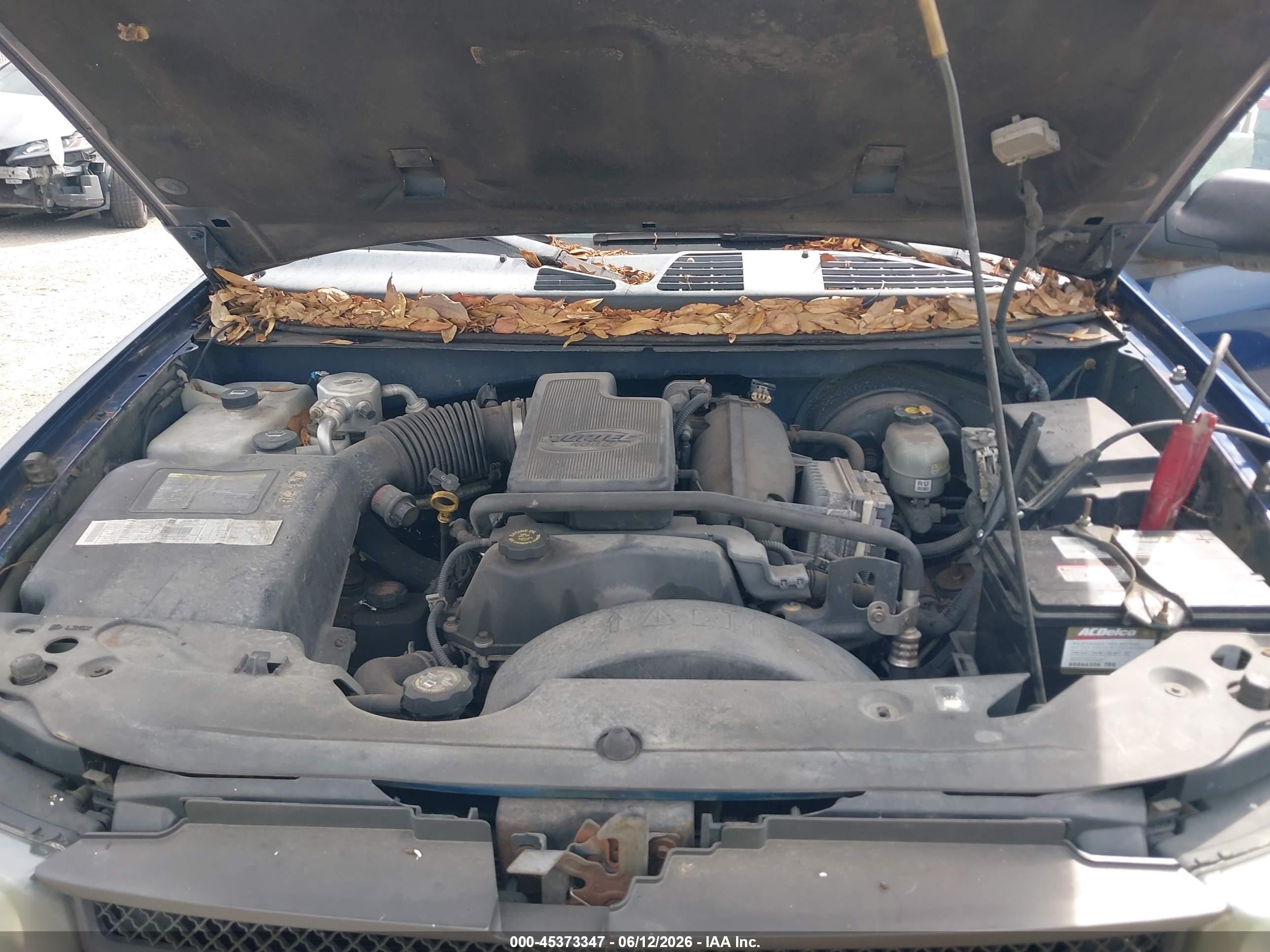 2002 Chevrolet Trailblazer Ls Blue vin: 1GNDT13S222365368