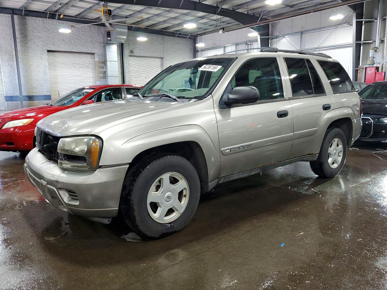 2002 Chevrolet Trailblazer Gray vin: 1GNDT13S222455300