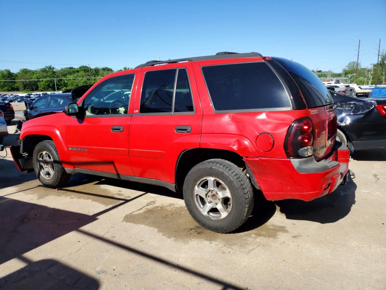 2002 Chevrolet Trailblazer Red vin: 1GNDT13S222456785