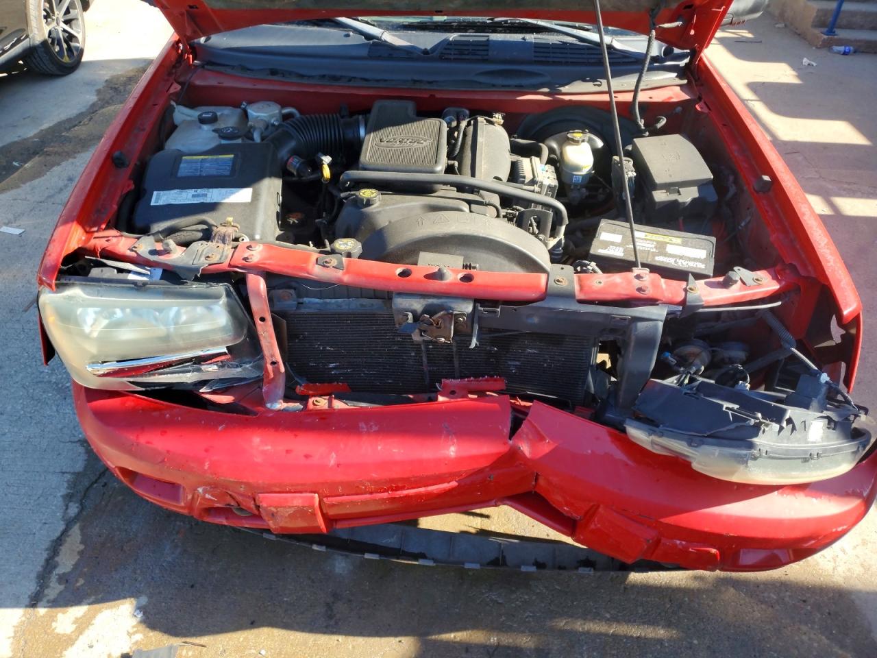 2002 Chevrolet Trailblazer Red vin: 1GNDT13S222456785