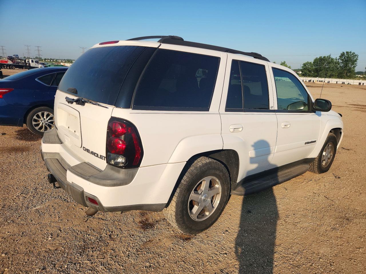 2004 Chevrolet Trailblazer Ls White vin: 1GNDT13S242103899