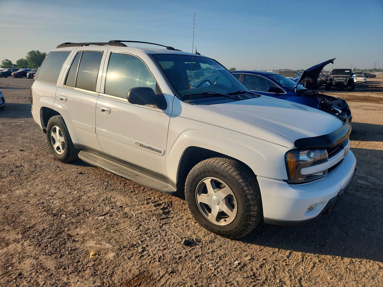 2004 Chevrolet Trailblazer Ls White vin: 1GNDT13S242103899