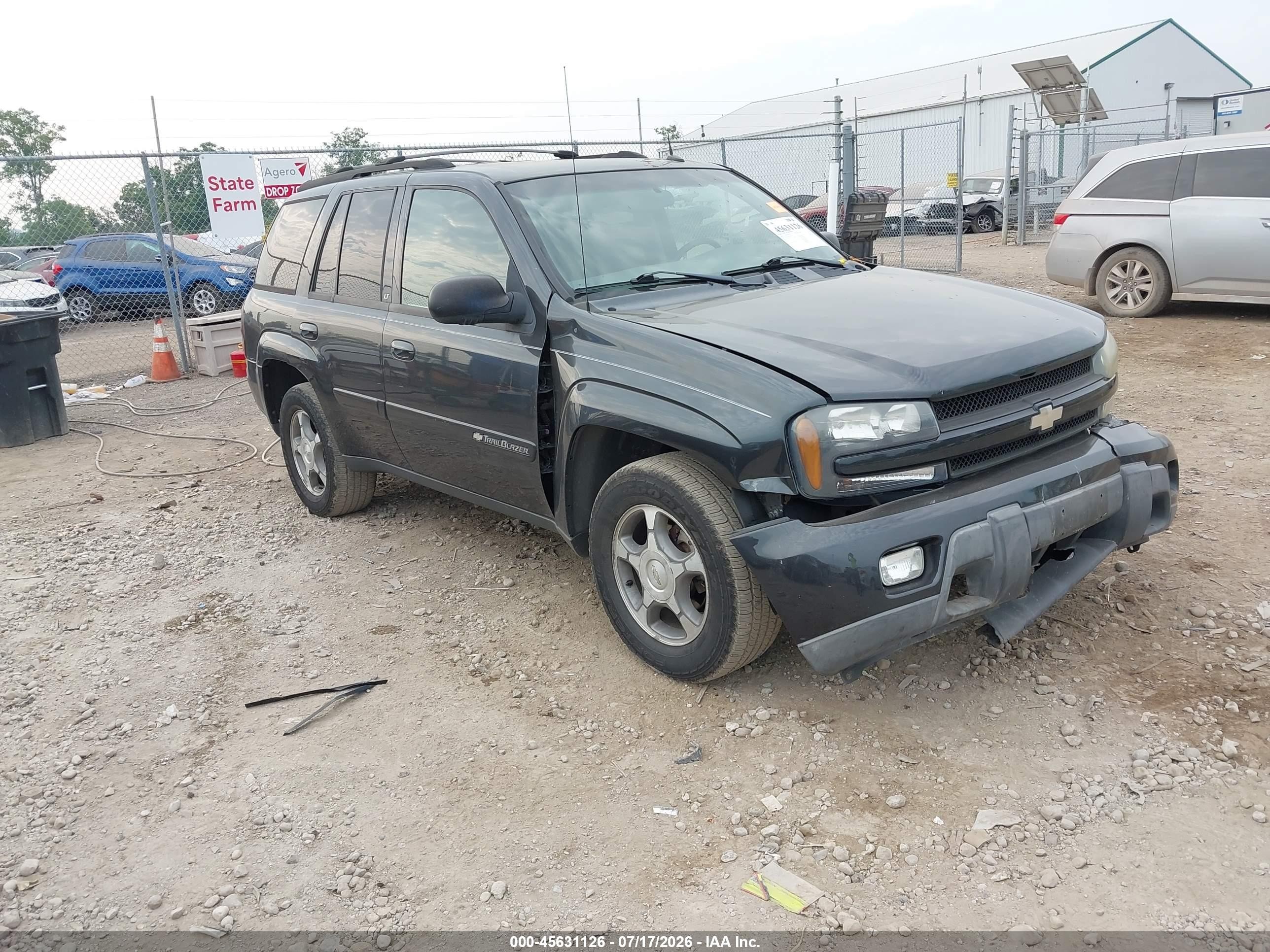 2004 Chevrolet Trailblazer Lt Gray vin: 1GNDT13S242107791