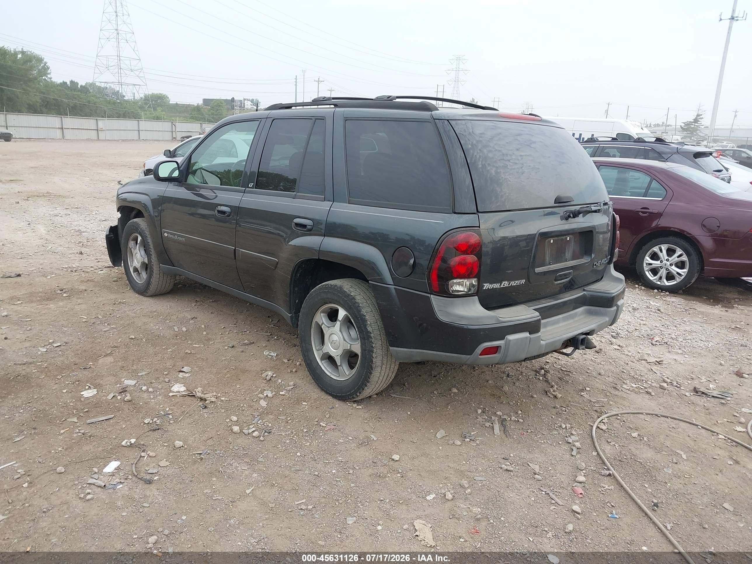 2004 Chevrolet Trailblazer Lt Gray vin: 1GNDT13S242107791