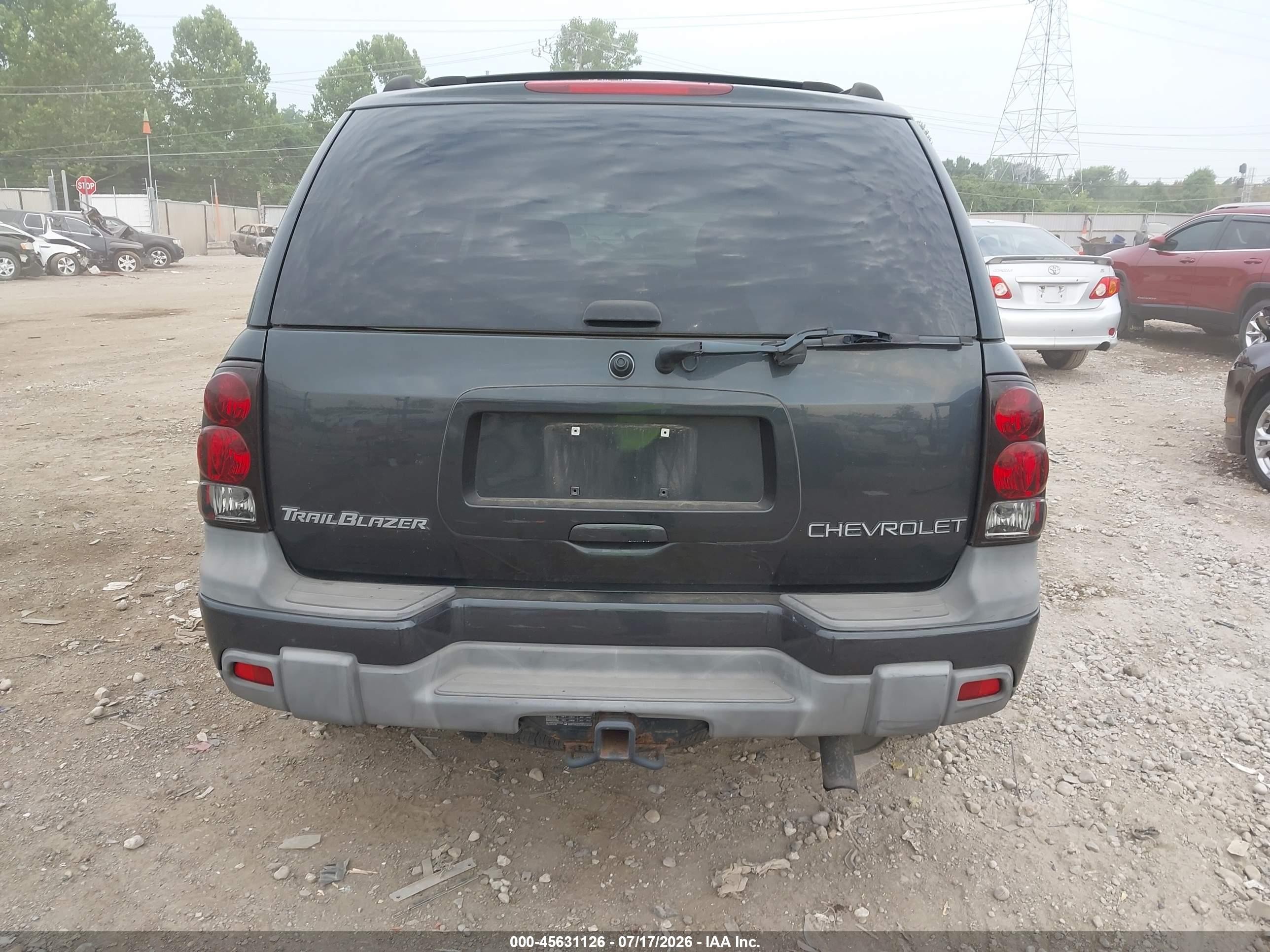 2004 Chevrolet Trailblazer Lt Gray vin: 1GNDT13S242107791