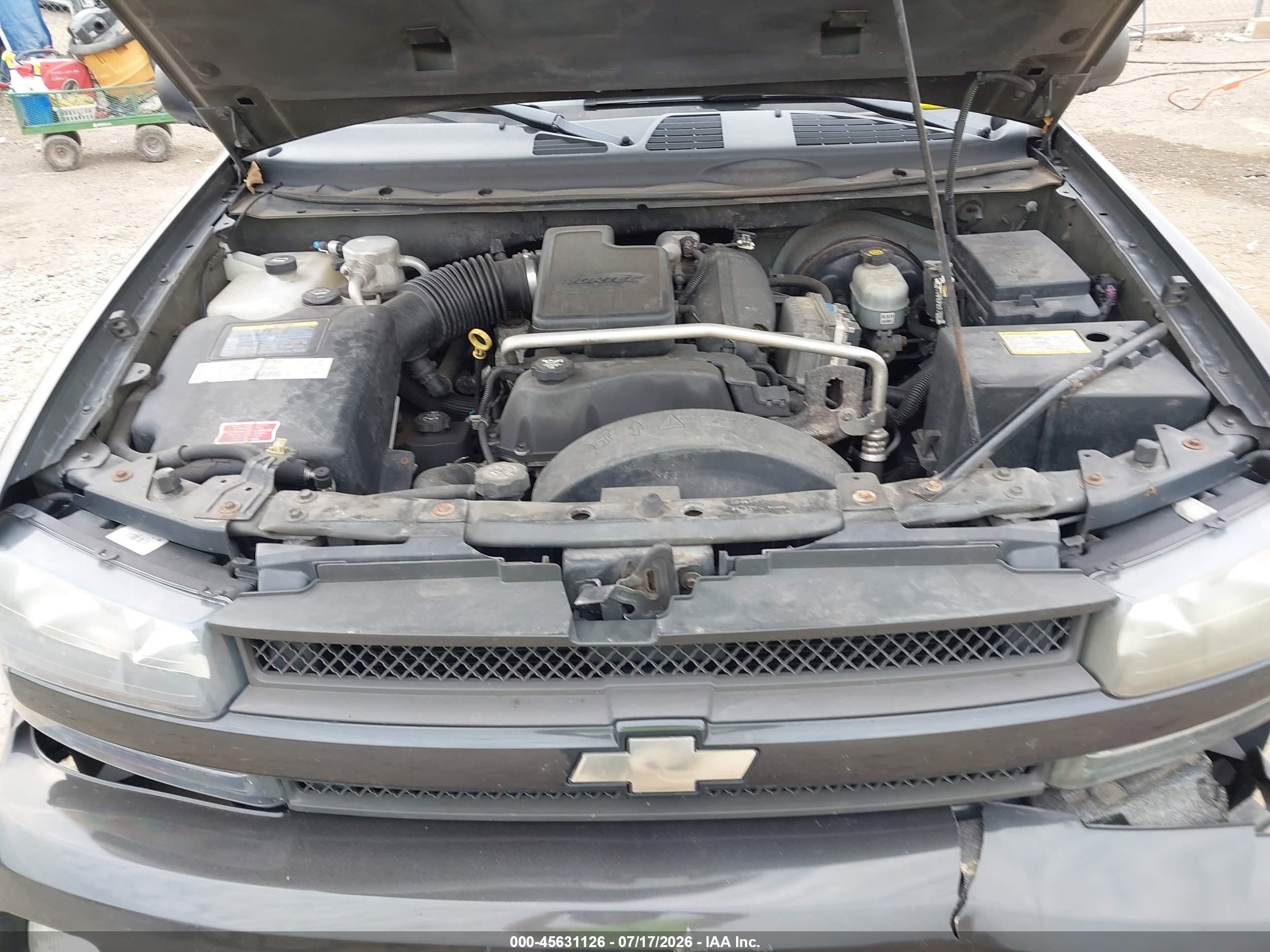 2004 Chevrolet Trailblazer Lt Gray vin: 1GNDT13S242107791