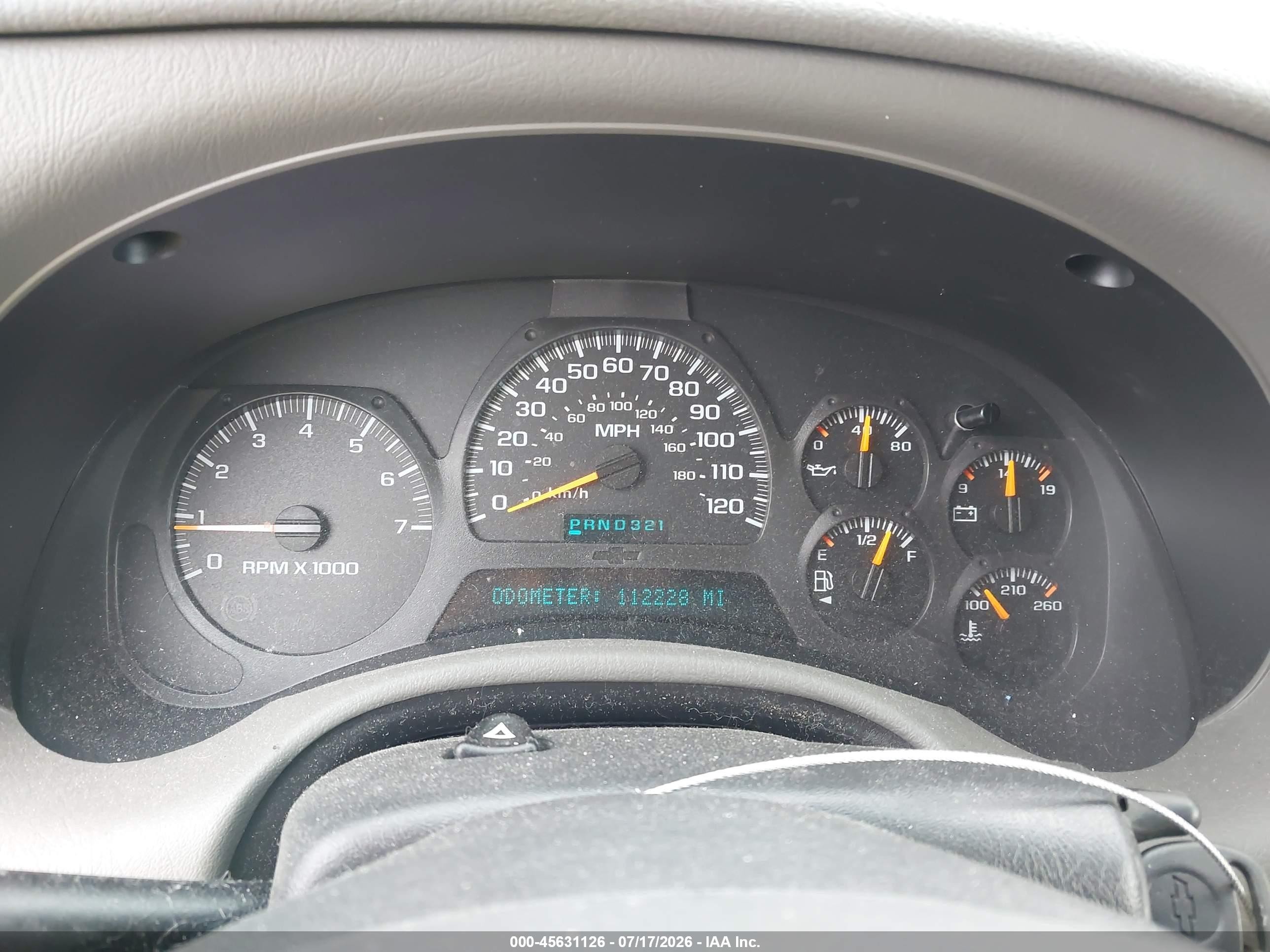 2004 Chevrolet Trailblazer Lt Gray vin: 1GNDT13S242107791