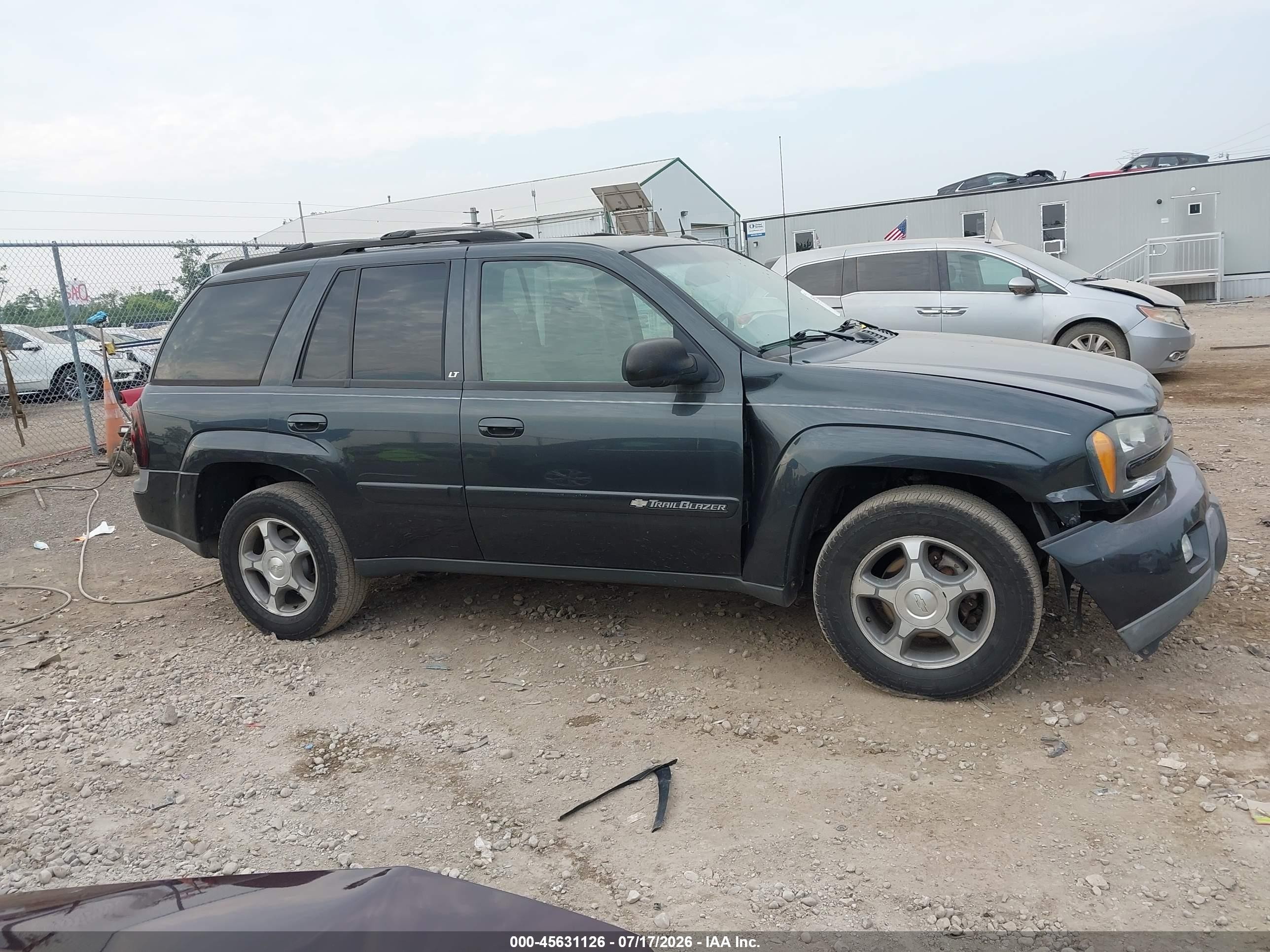 2004 Chevrolet Trailblazer Lt Gray vin: 1GNDT13S242107791