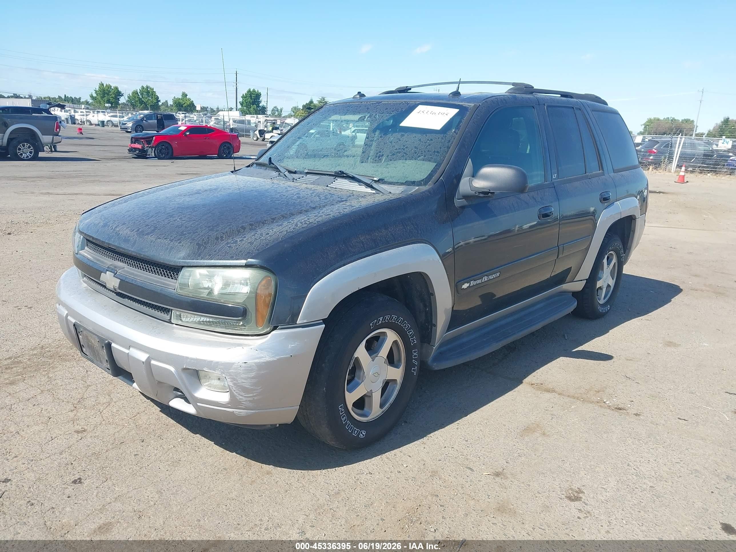 2004 Chevrolet Trailblazer Lt Dark Blue vin: 1GNDT13S242268321