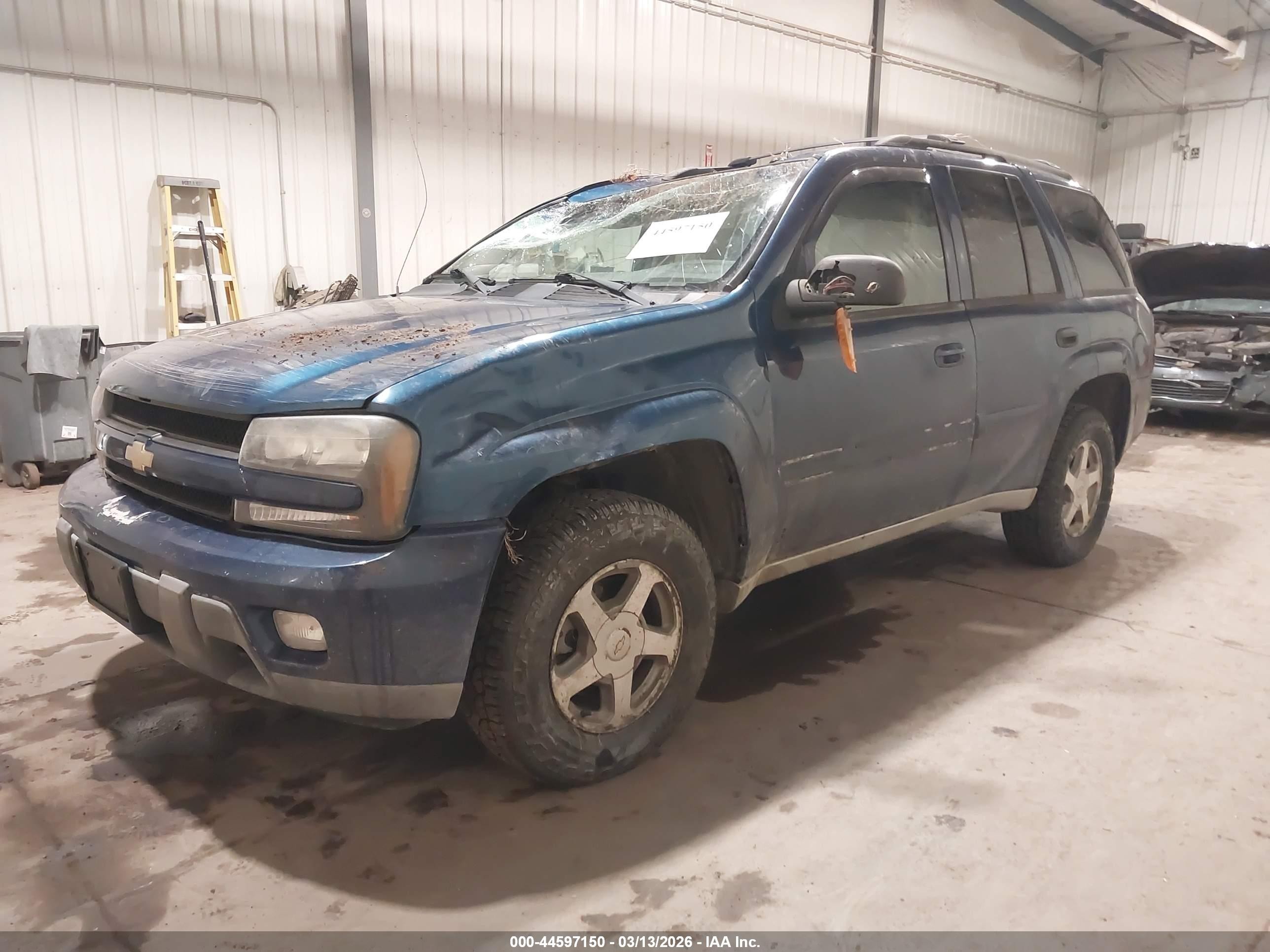 2005 Chevrolet Trailblazer Lt Black vin: 1GNDT13S252362703