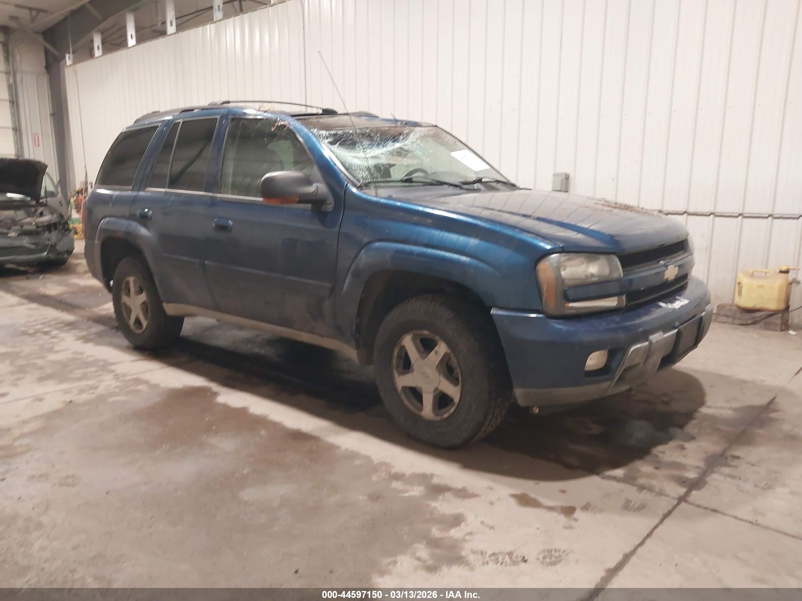 2005 Chevrolet Trailblazer Lt Black vin: 1GNDT13S252362703