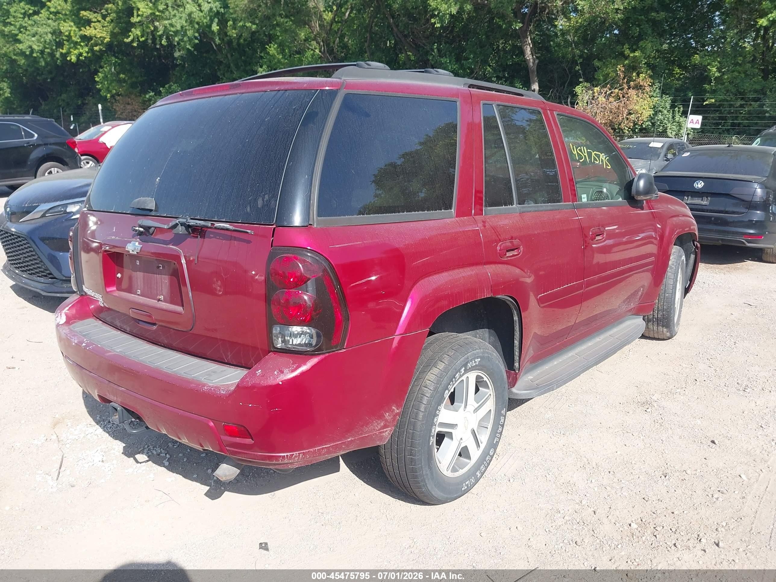 2006 Chevrolet Trailblazer Lt Красный vin: 1GNDT13S262119622