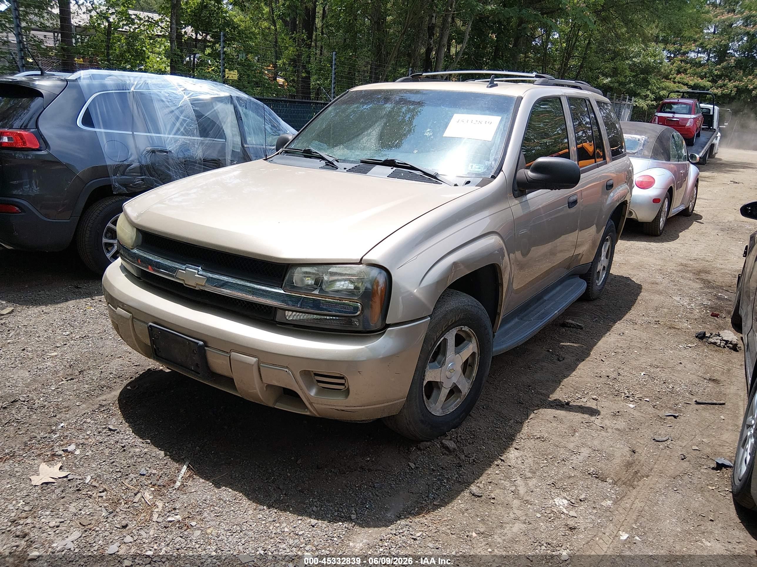 2006 Chevrolet Trailblazer Ls Gold vin: 1GNDT13S262124013