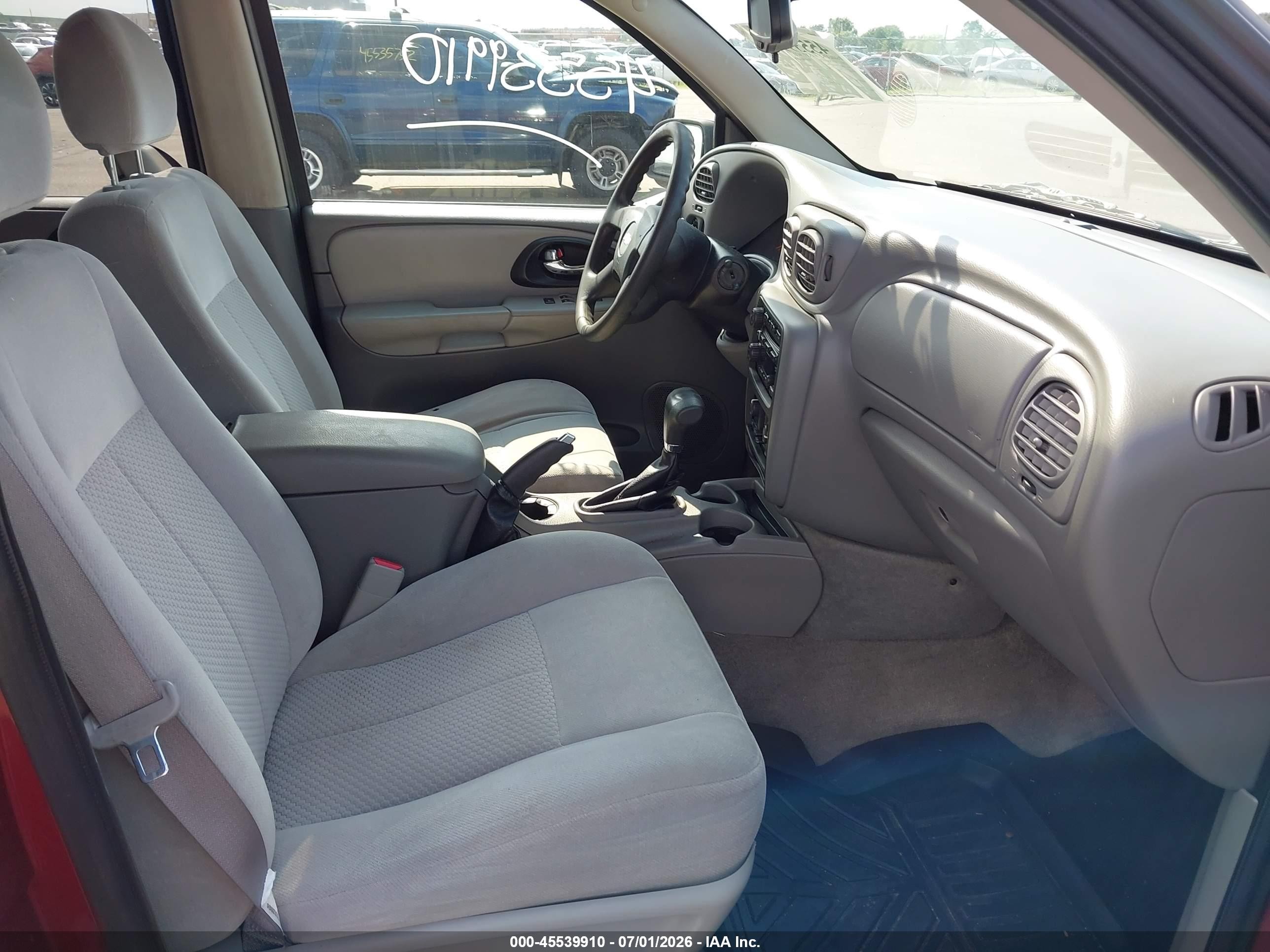 2007 Chevrolet Trailblazer Ls Red vin: 1GNDT13S272179739