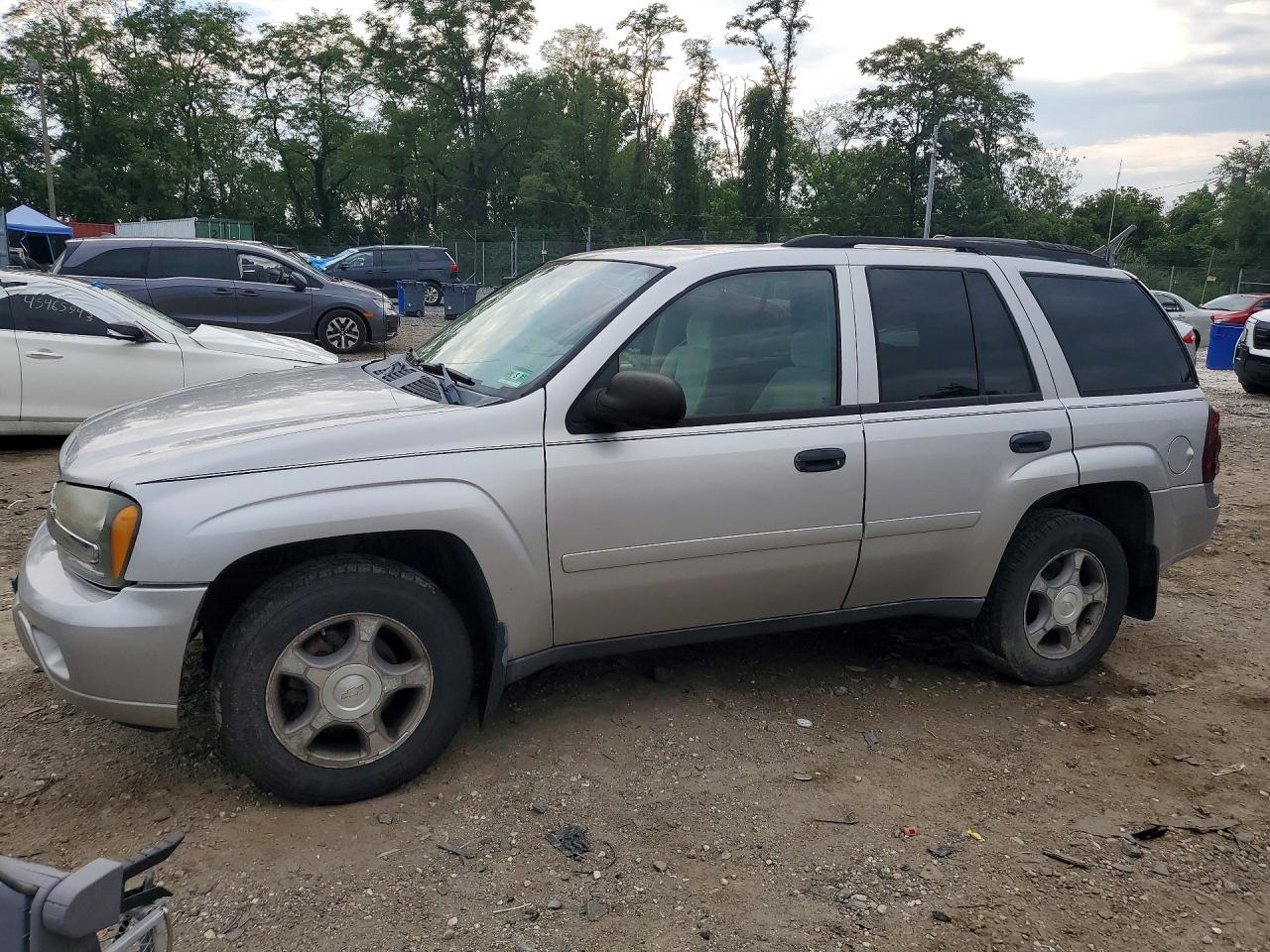2008 Chevrolet Trailblazer Ls Silver vin: 1GNDT13S282102242
