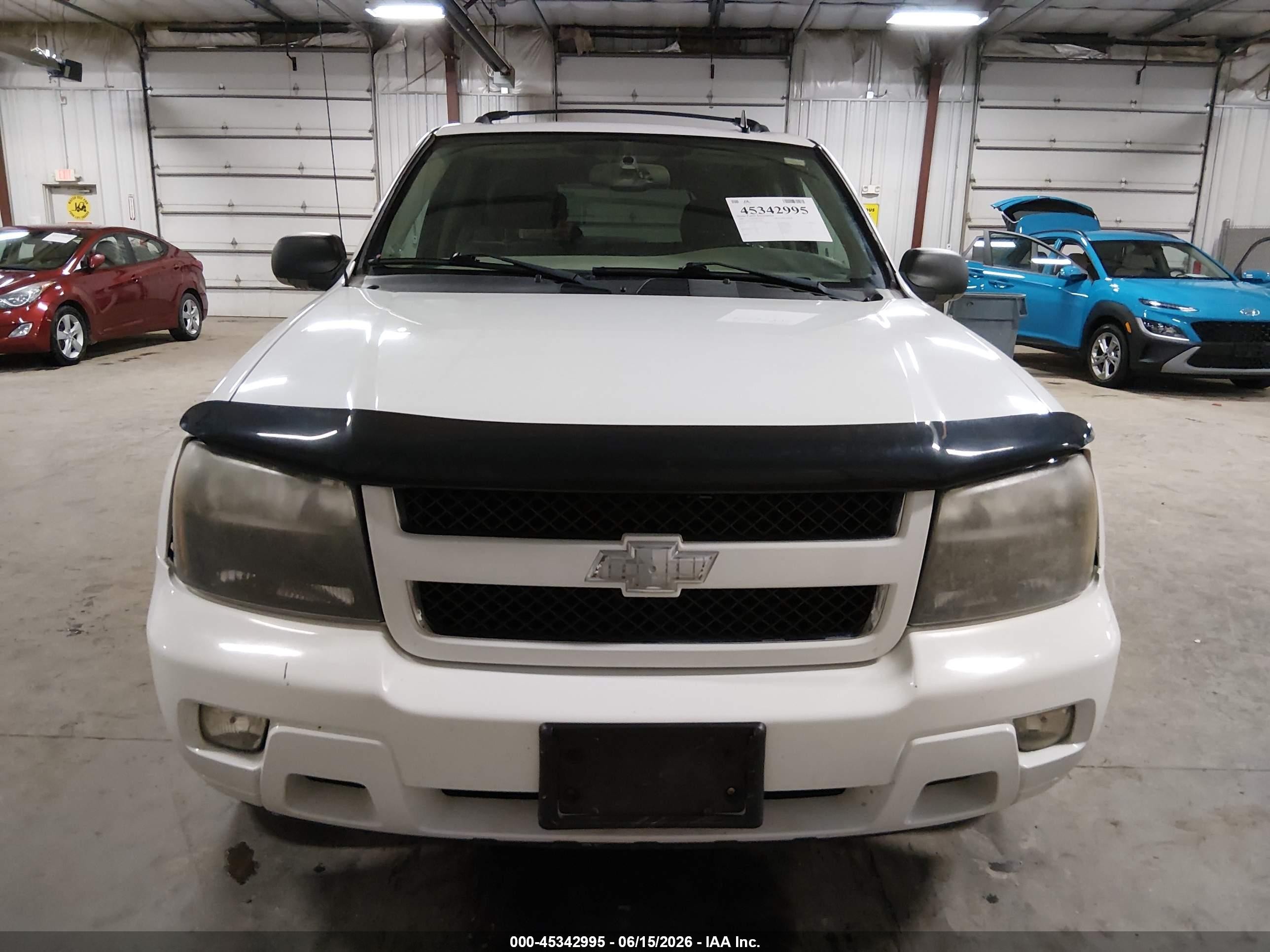 2008 Chevrolet Trailblazer Lt White vin: 1GNDT13S282107800