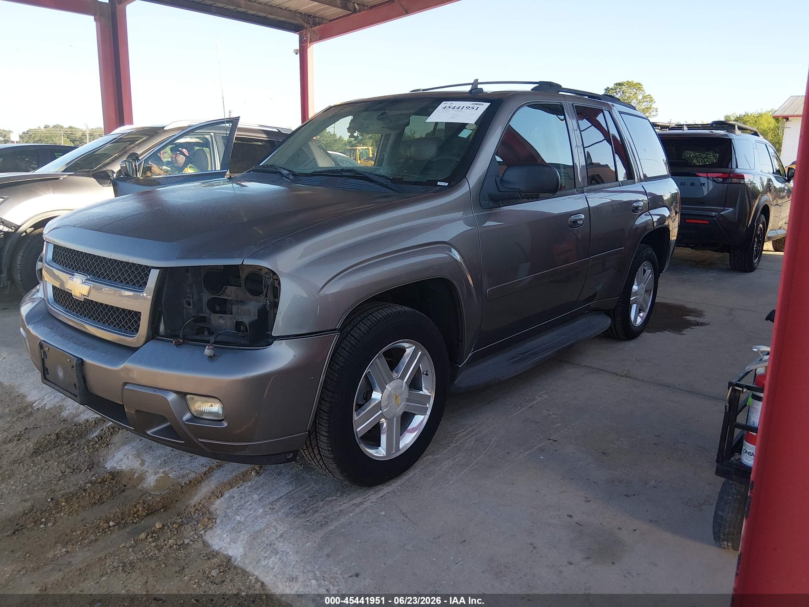 2008 Chevrolet Trailblazer Lt Gray vin: 1GNDT13S282182903