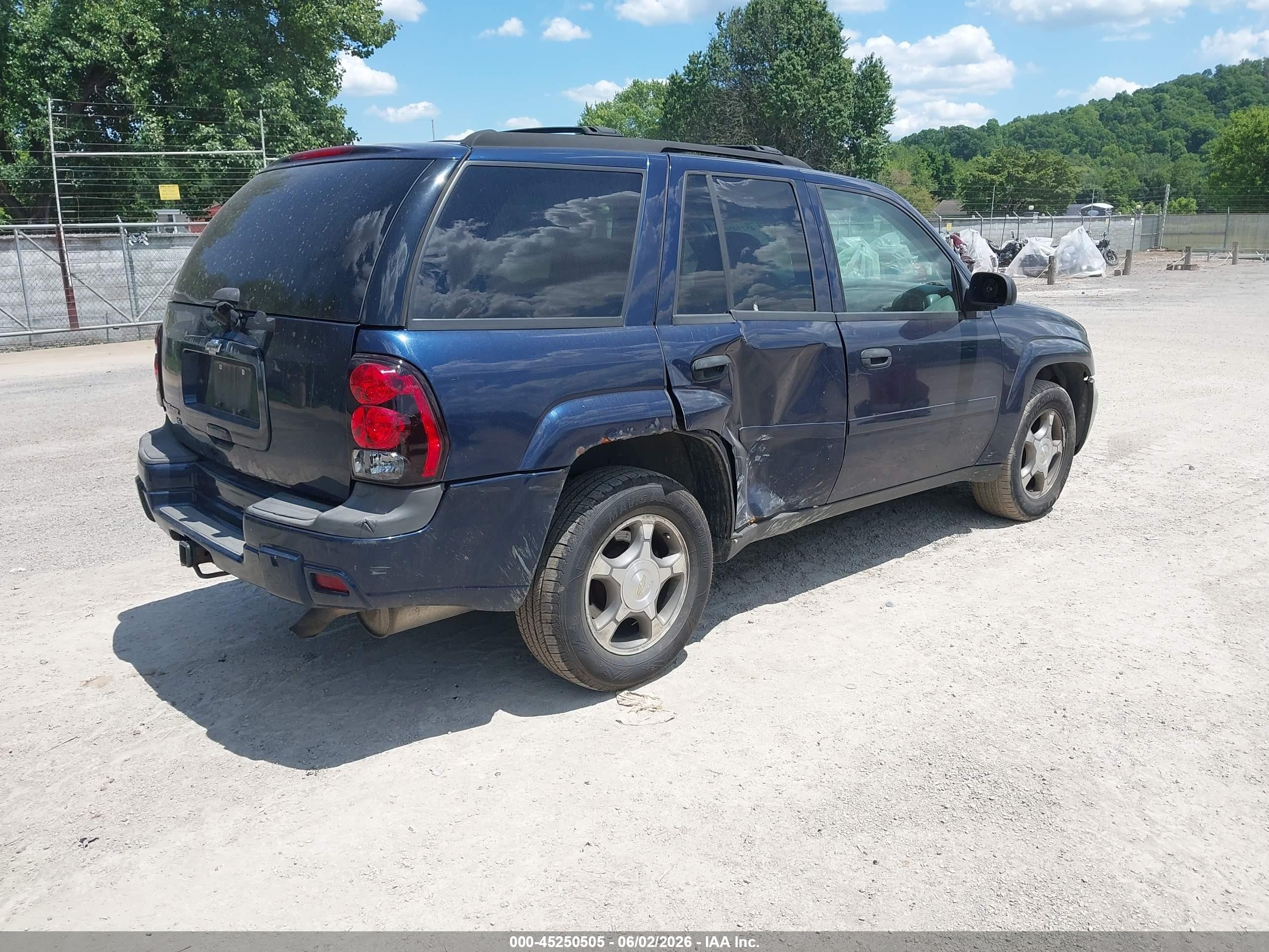 2008 Chevrolet Trailblazer Fleet Dark Blue vin: 1GNDT13S282241786