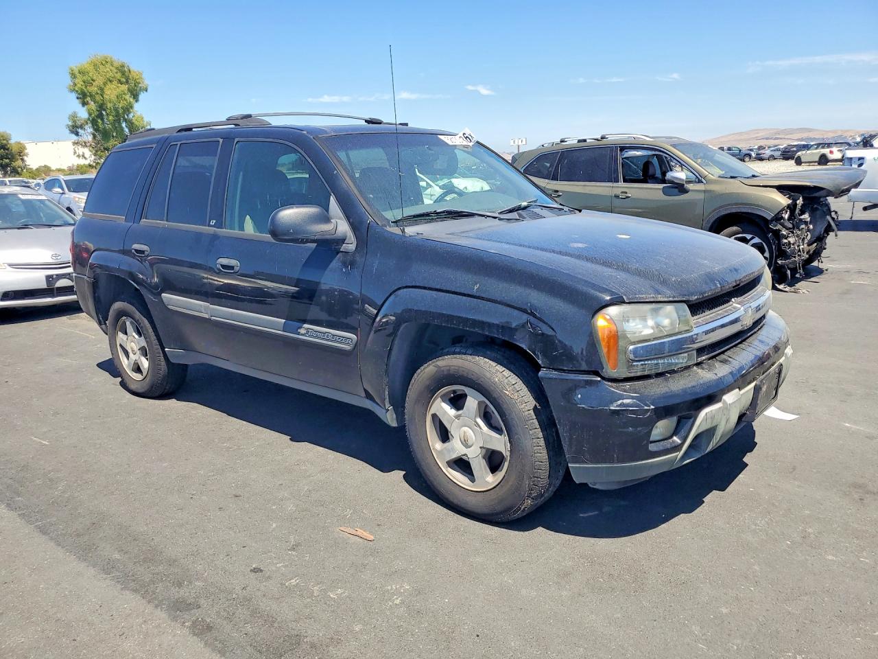 2002 Chevrolet Trailblazer Black vin: 1GNDT13S322318320