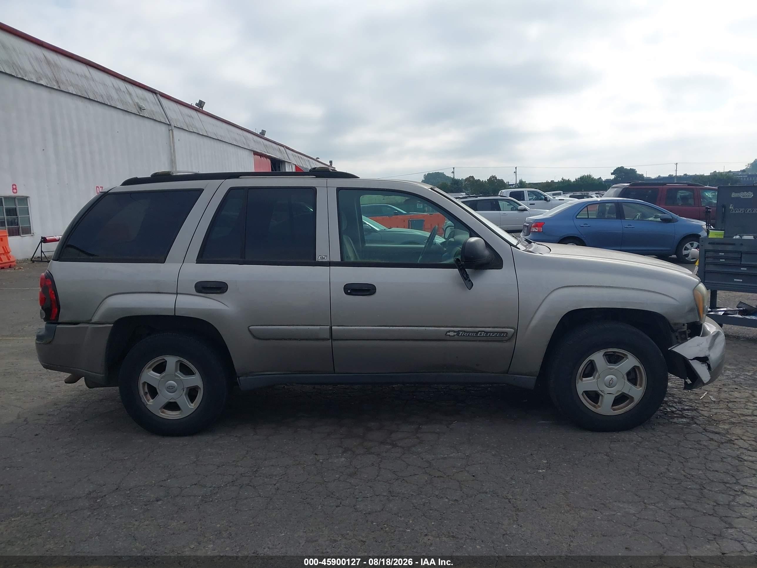 2002 Chevrolet Trailblazer Ls Серый vin: 1GNDT13S322364598