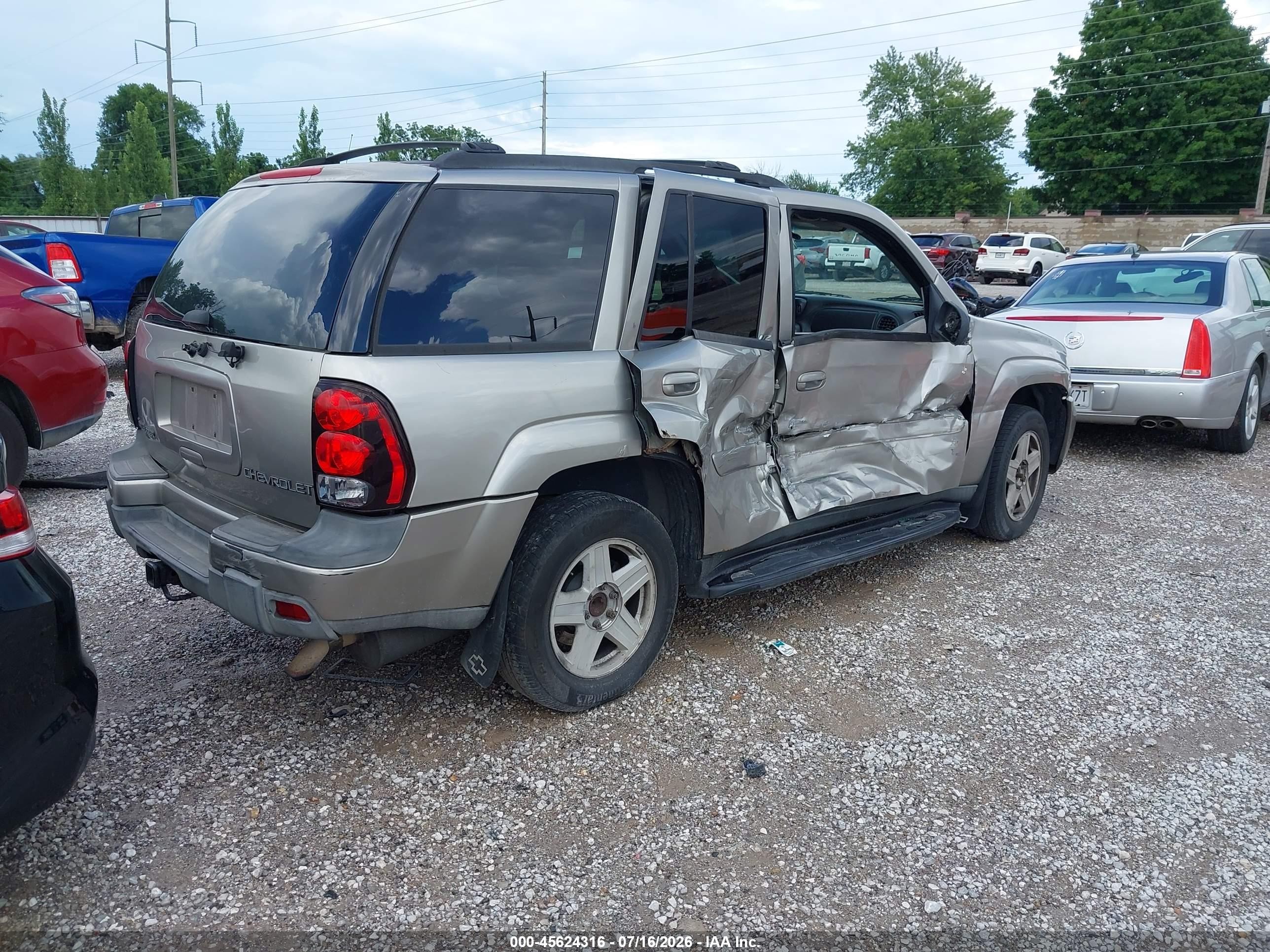 2002 Chevrolet Trailblazer Ltz Beige vin: 1GNDT13S322403738
