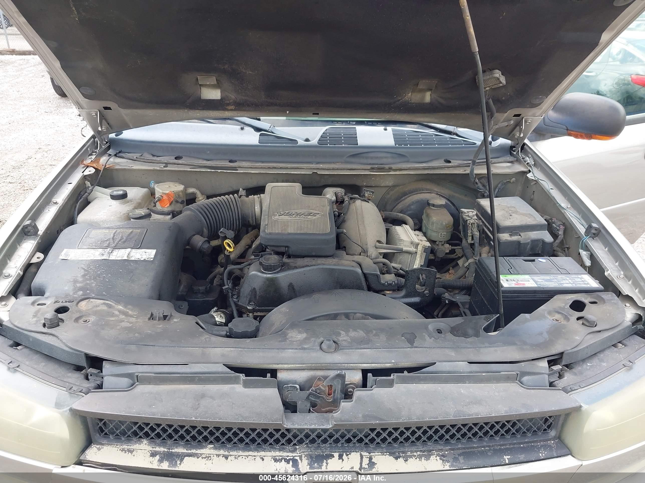 2002 Chevrolet Trailblazer Ltz Beige vin: 1GNDT13S322403738
