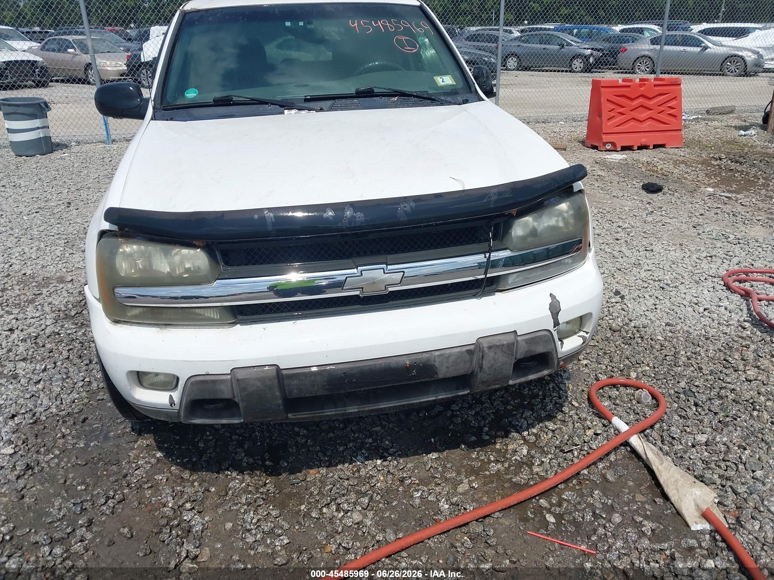 2003 Chevrolet Trailblazer Lt White vin: 1GNDT13S332111556