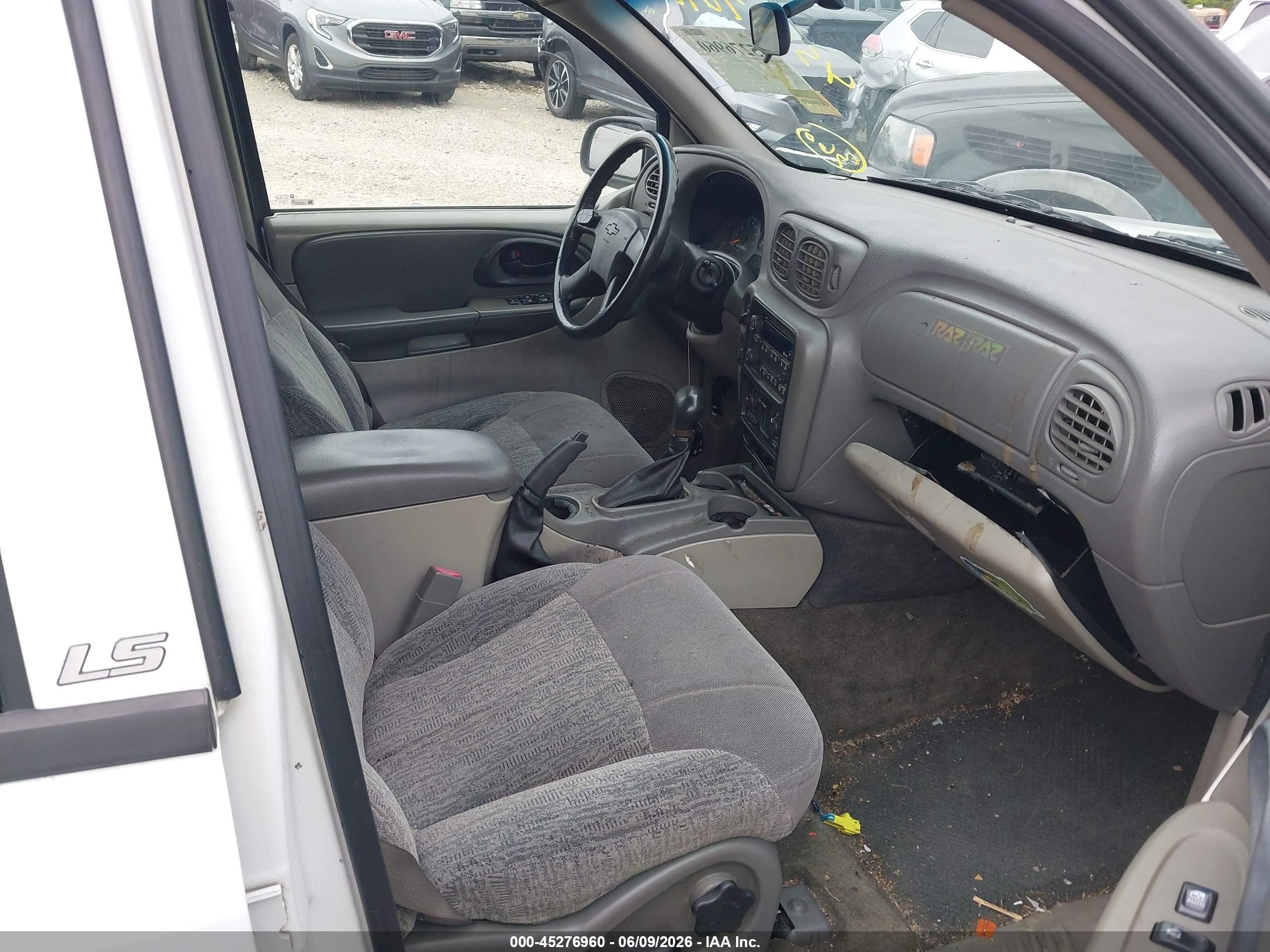 2003 Chevrolet Trailblazer Ls White vin: 1GNDT13S332330596