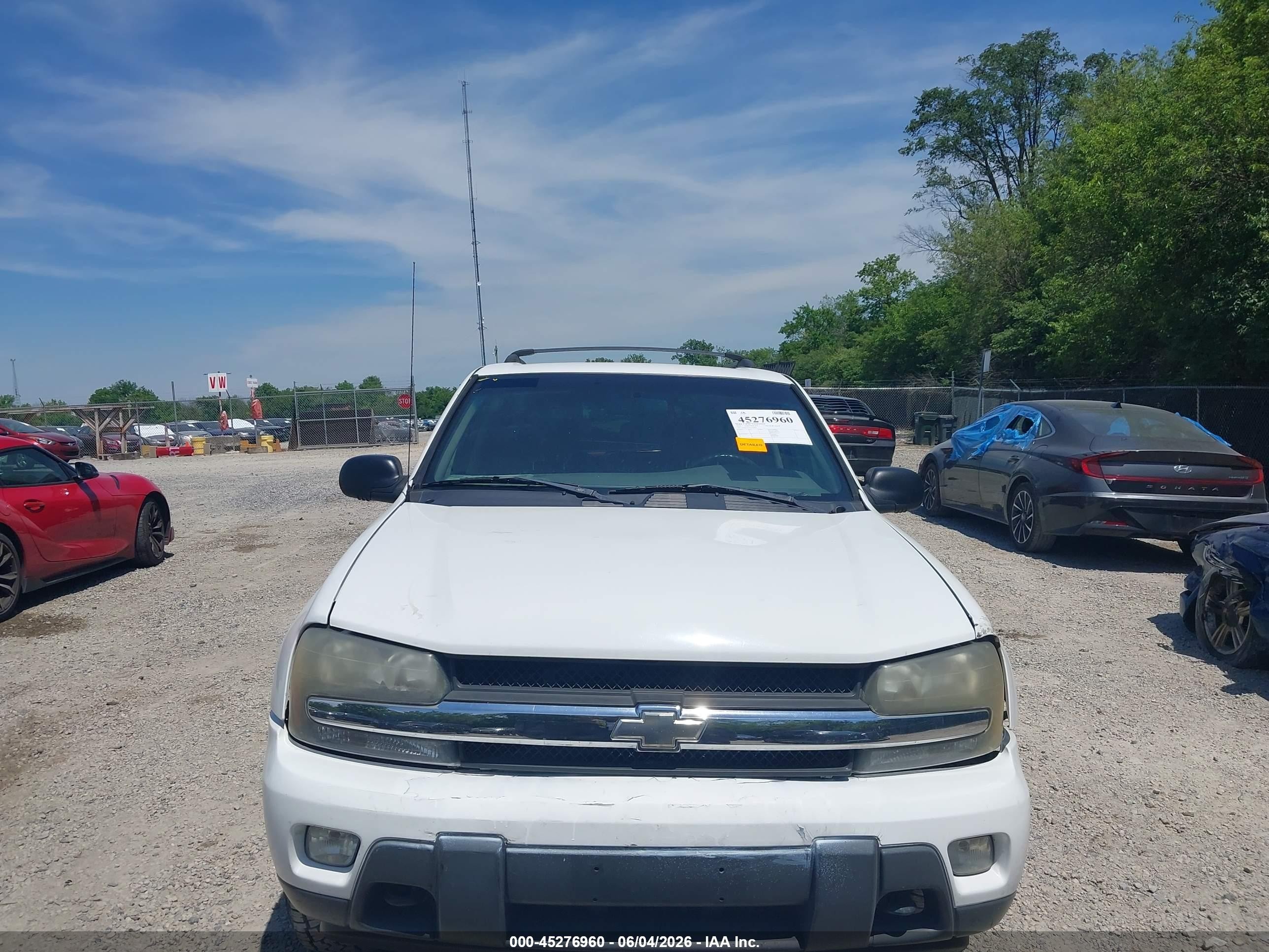 2003 Chevrolet Trailblazer Ls White vin: 1GNDT13S332330596