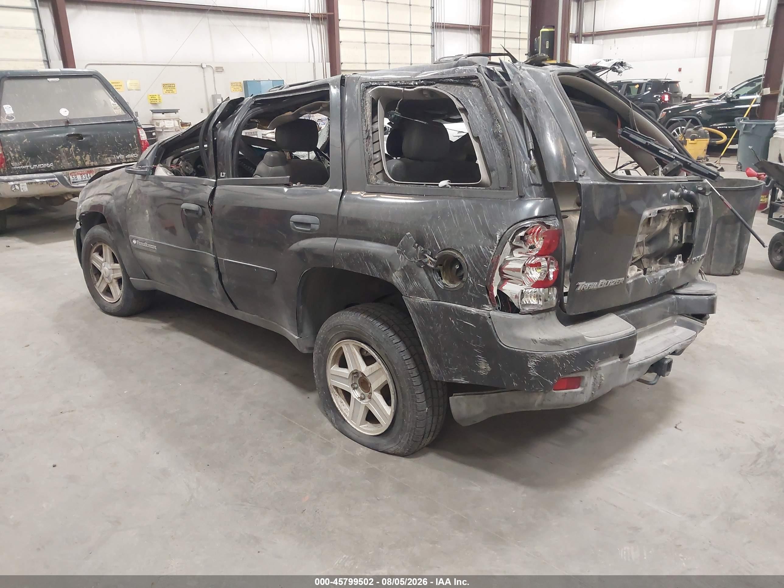 2003 Chevrolet Trailblazer Lt Black vin: 1GNDT13S332344188