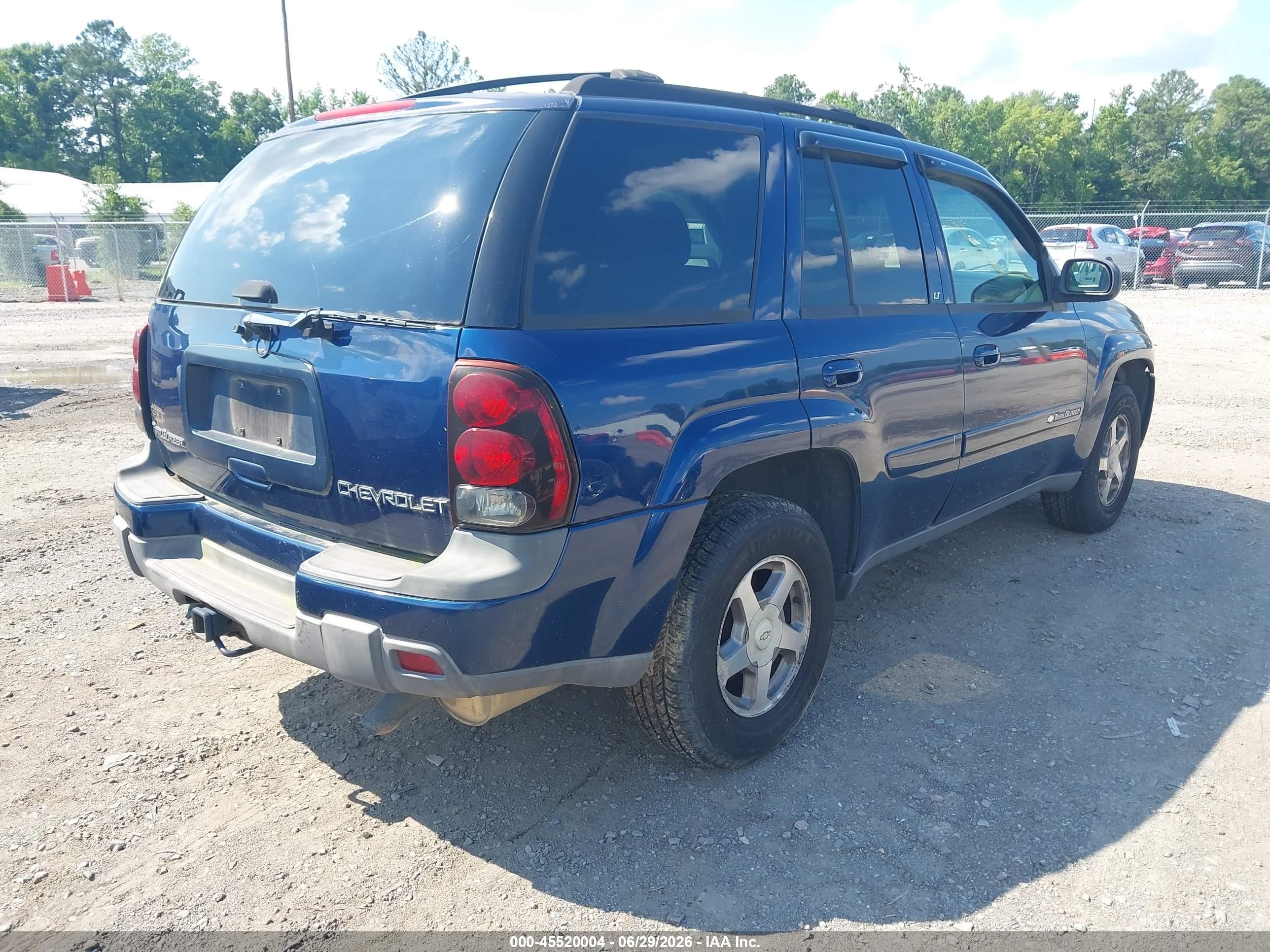 2004 Chevrolet Trailblazer Lt Blue vin: 1GNDT13S342224876
