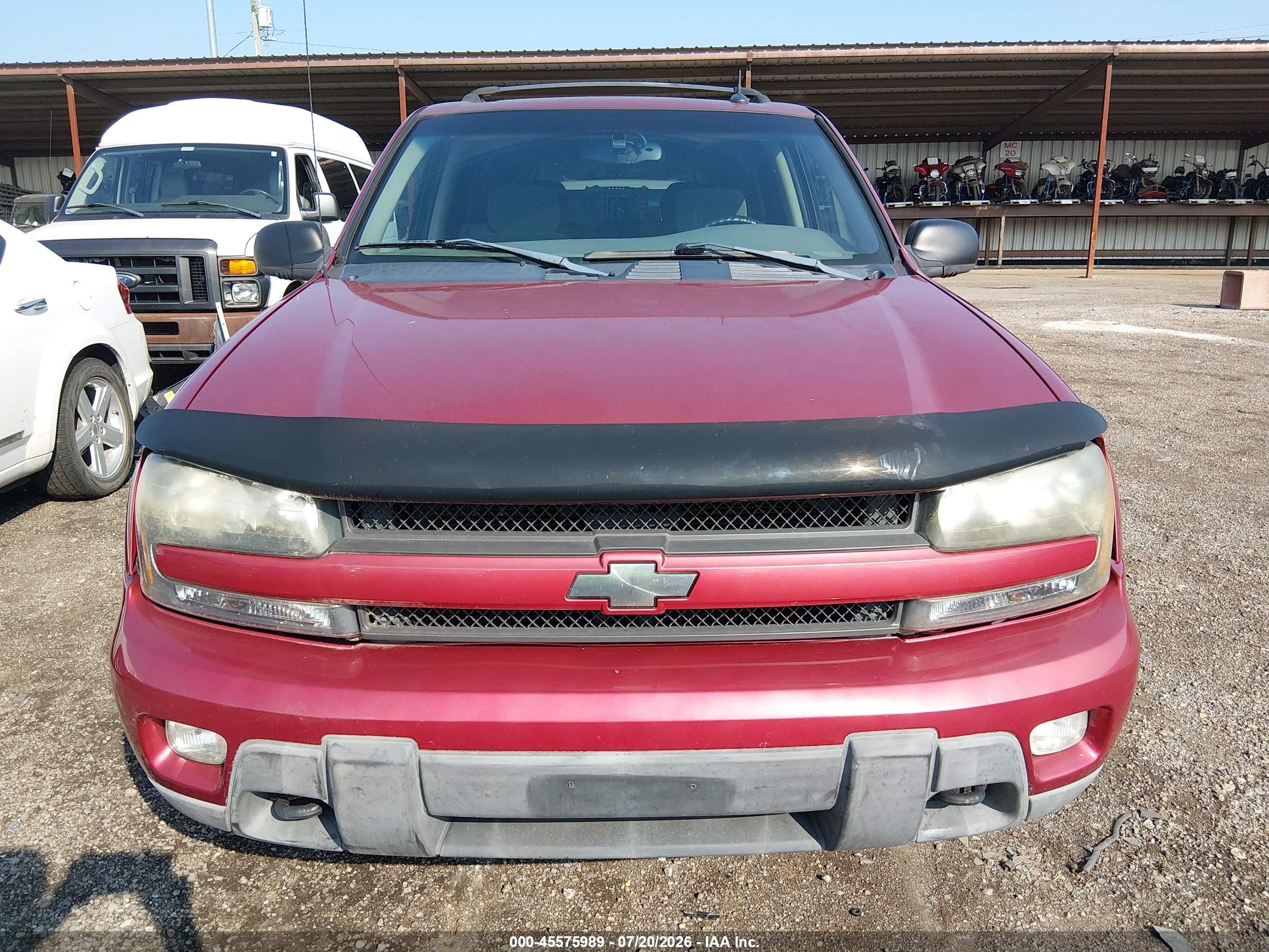2004 Chevrolet Trailblazer Lt Red vin: 1GNDT13S342260809