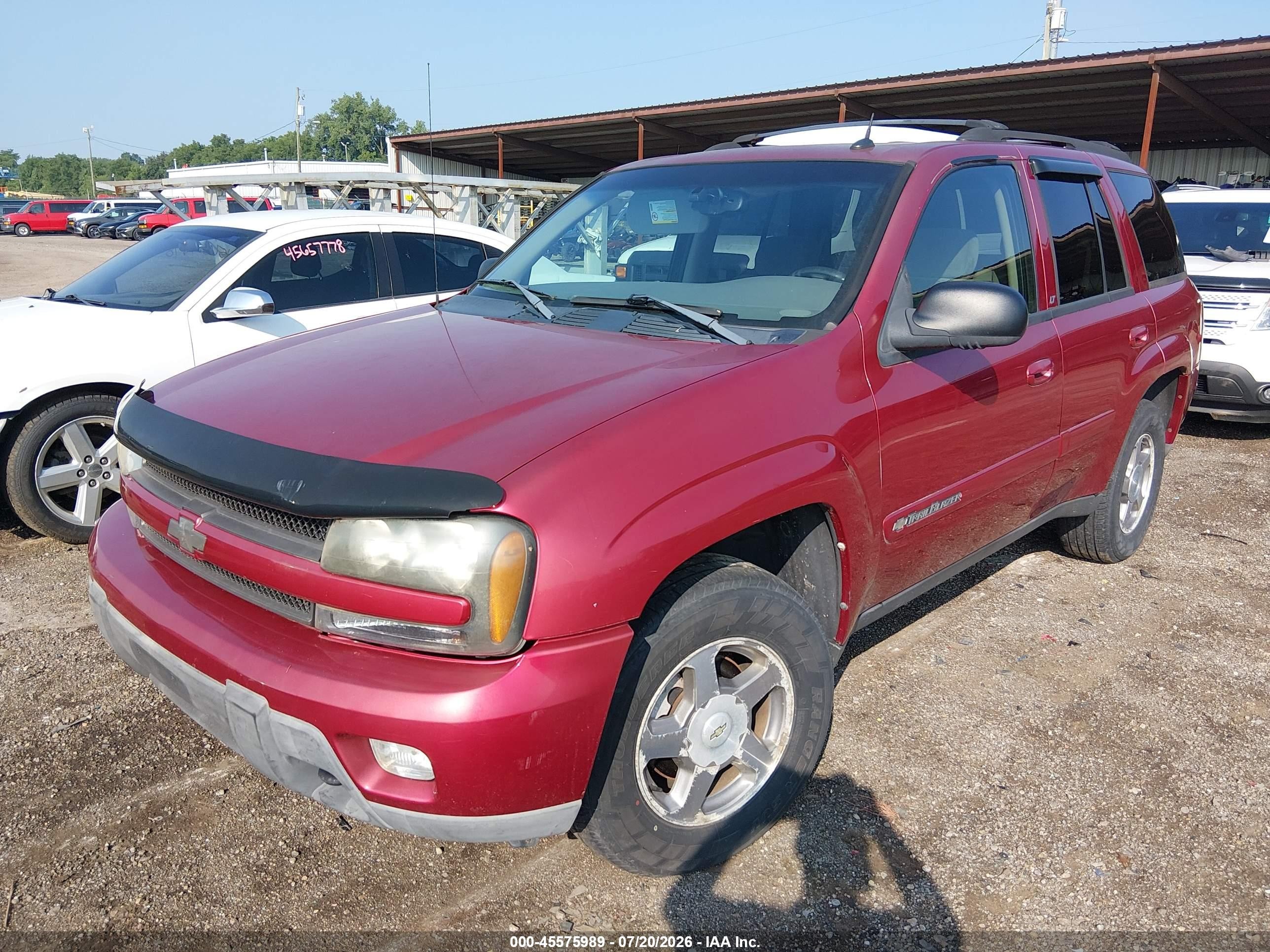 2004 Chevrolet Trailblazer Lt Red vin: 1GNDT13S342260809