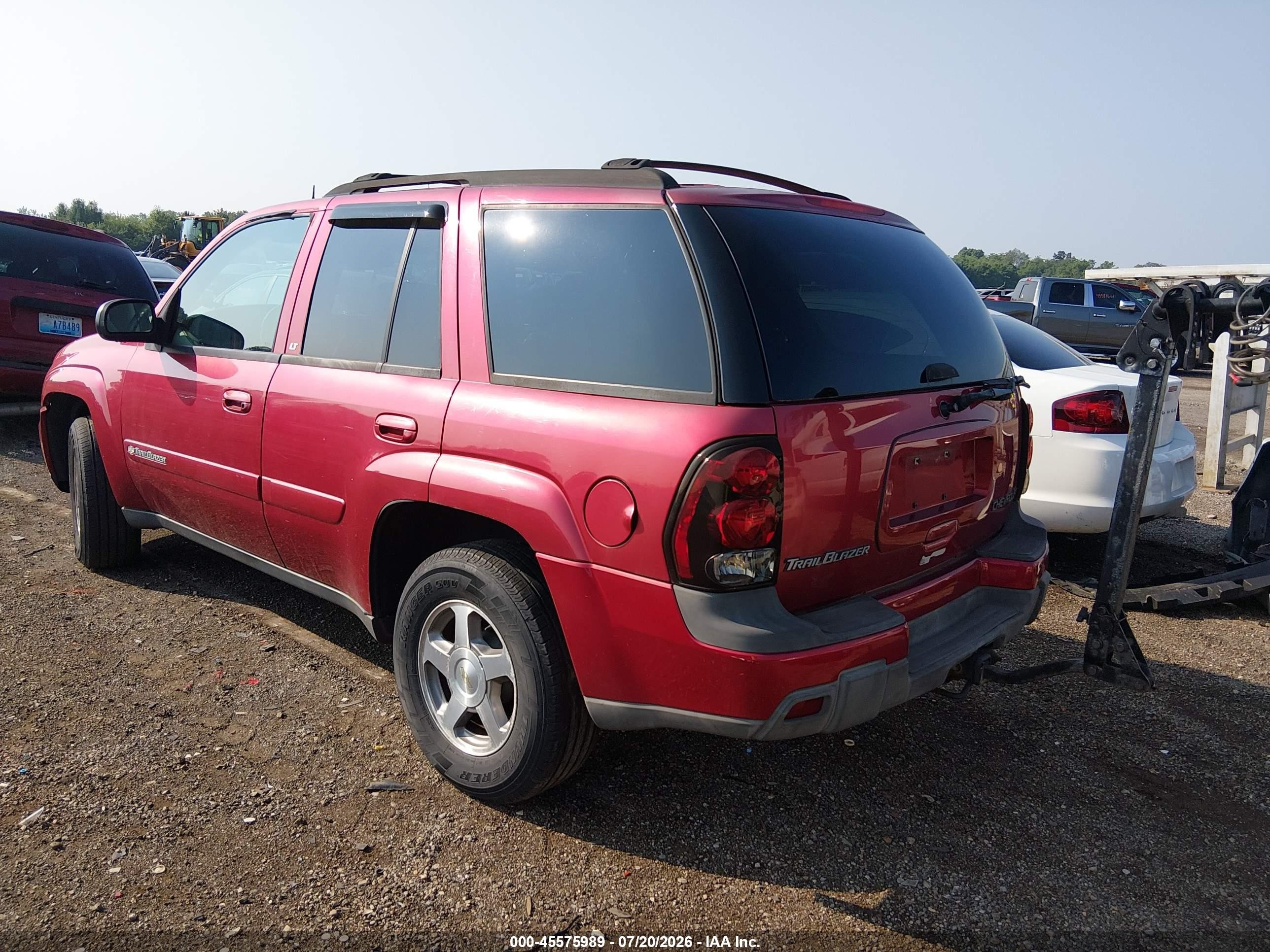 2004 Chevrolet Trailblazer Lt Red vin: 1GNDT13S342260809