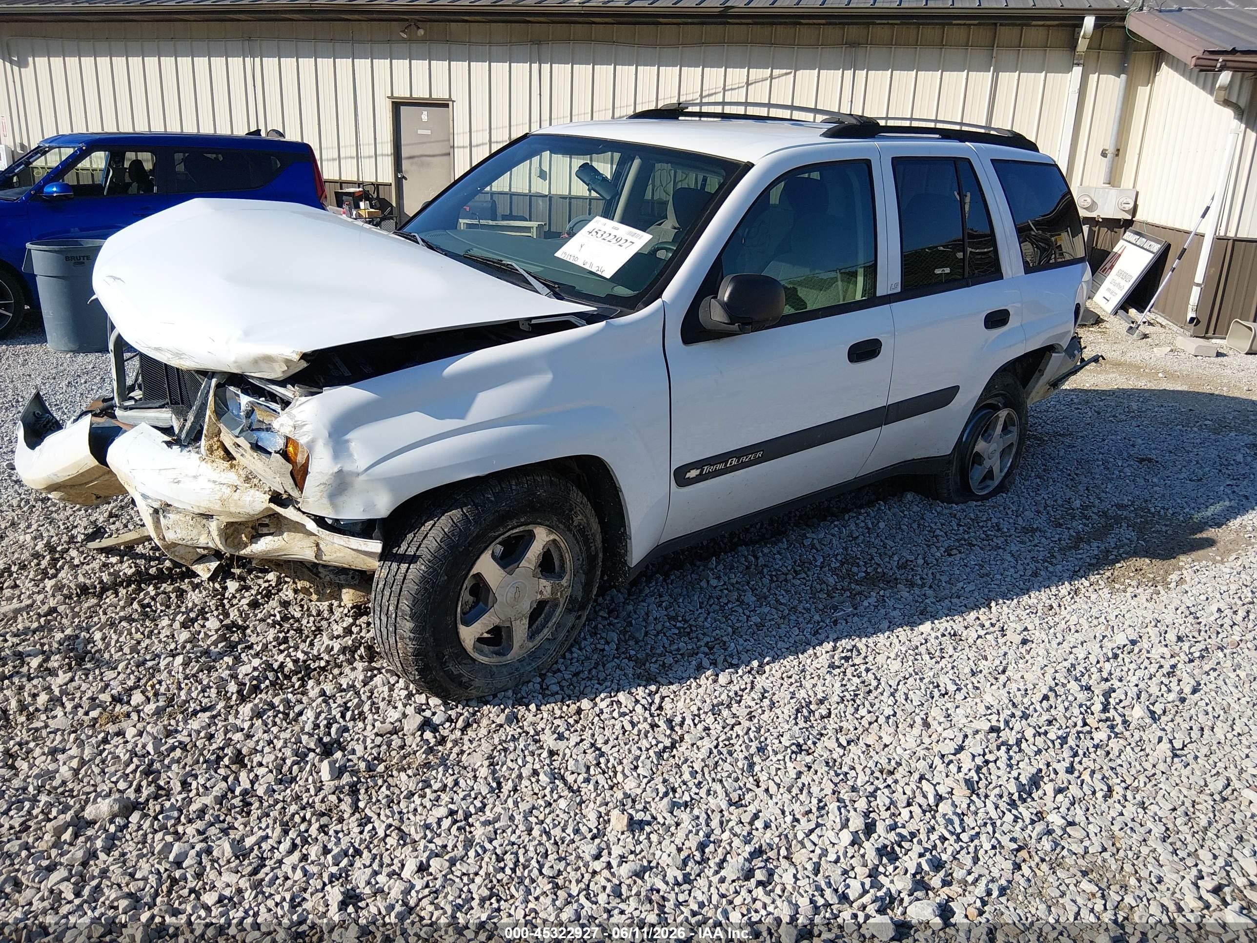 2004 Chevrolet Trailblazer Ls Белый vin: 1GNDT13S342422938